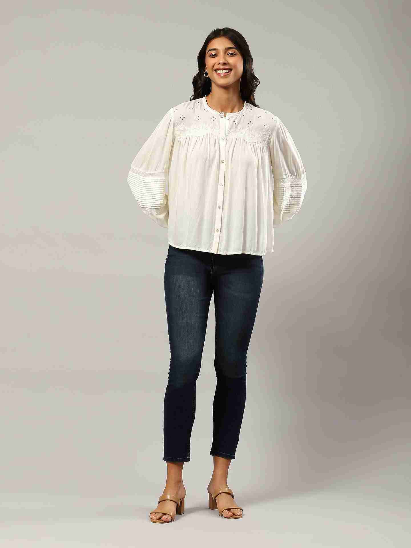Ecru Annalise Top