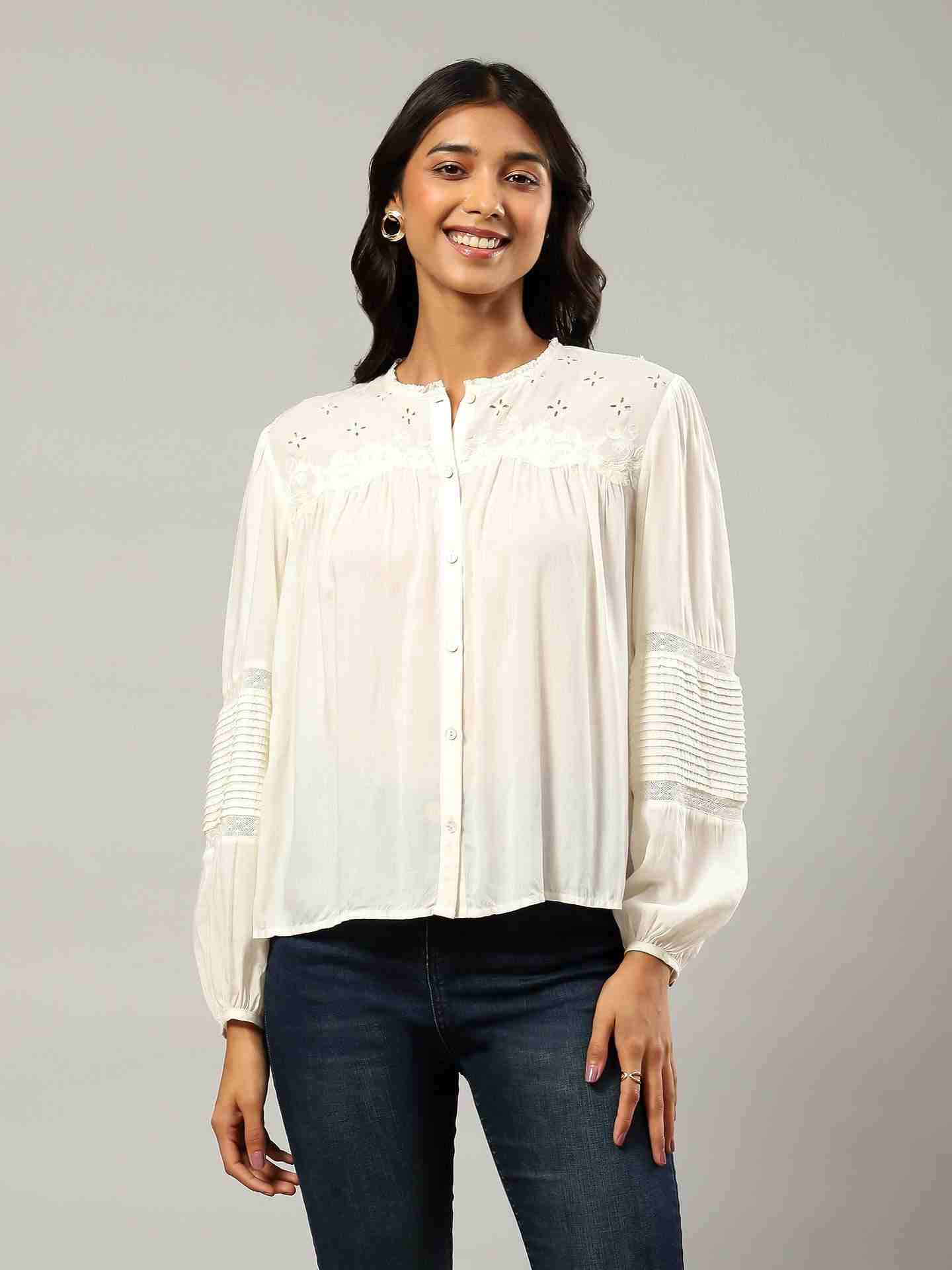 Ecru Annalise Top