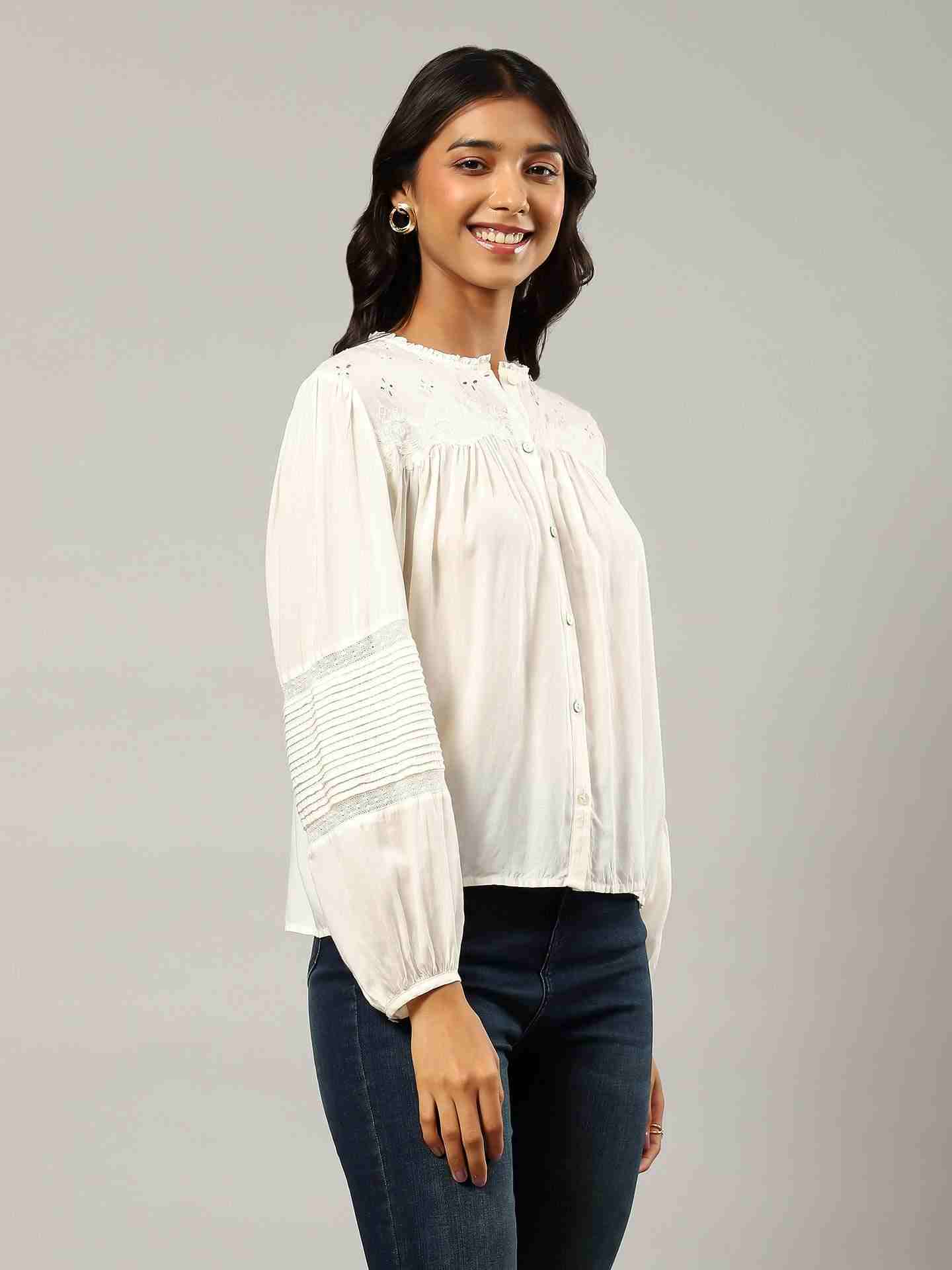 Ecru Annalise Top