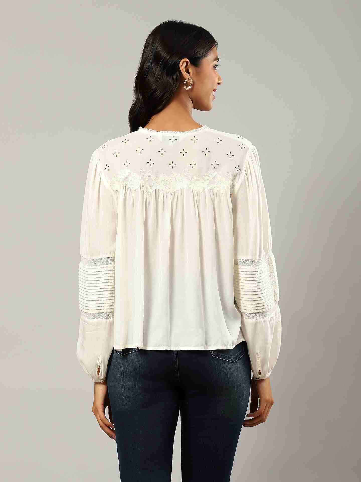 Ecru Annalise Top
