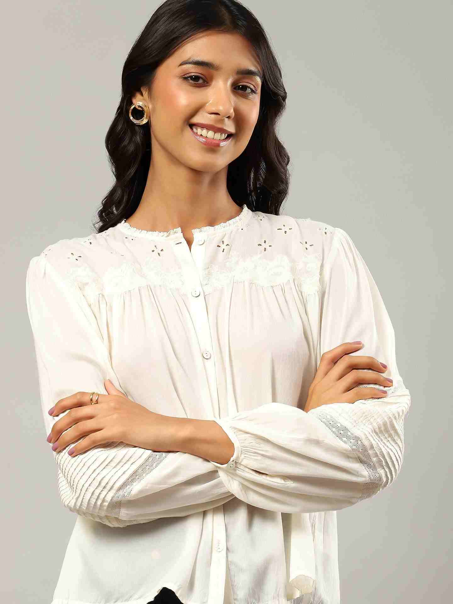 Ecru Annalise Top