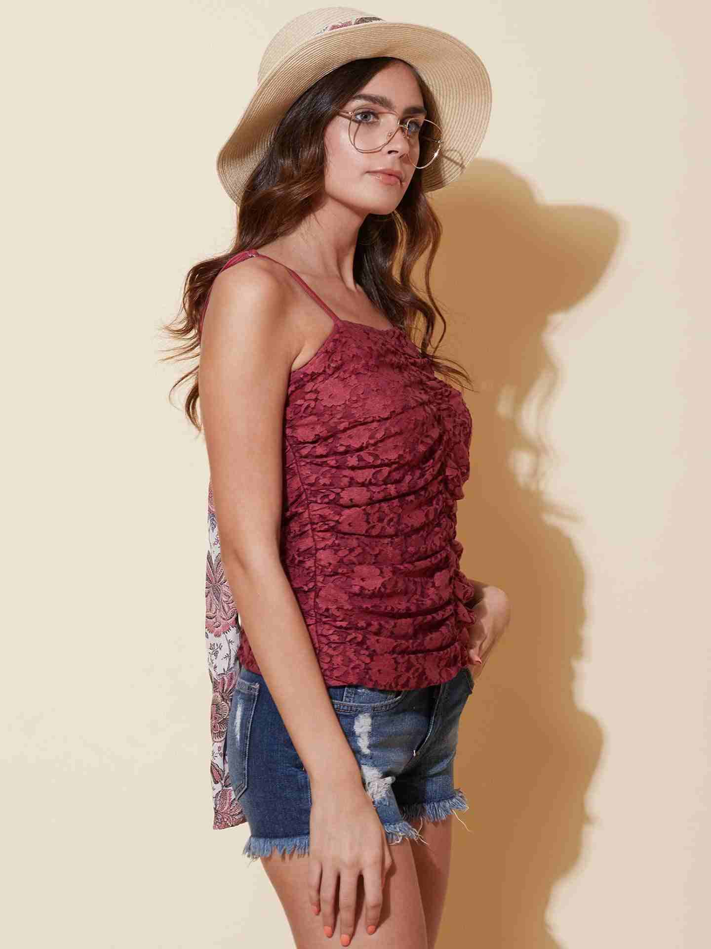 Pink Fashion Flair Top