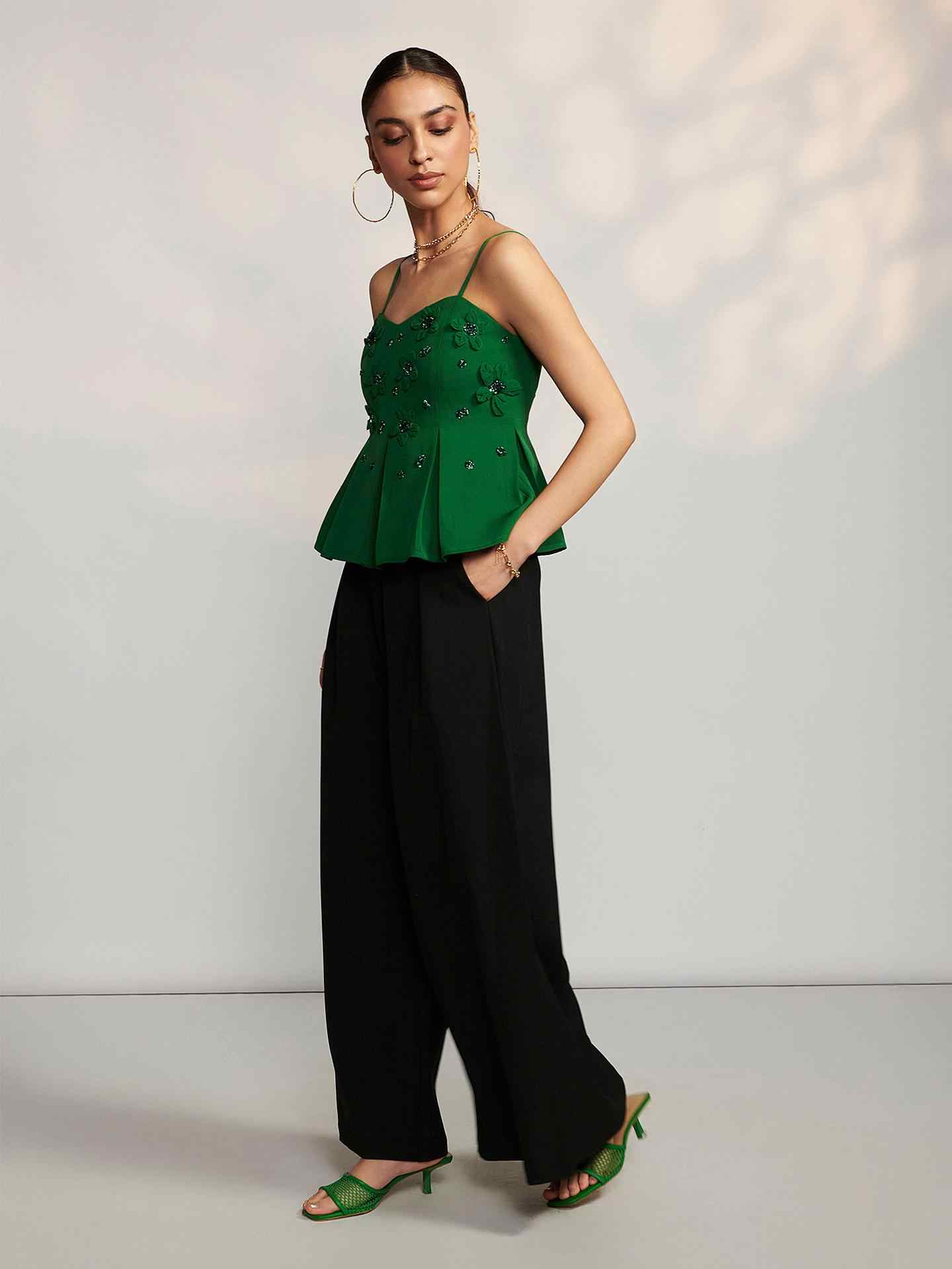 Emerald Rosetta Top