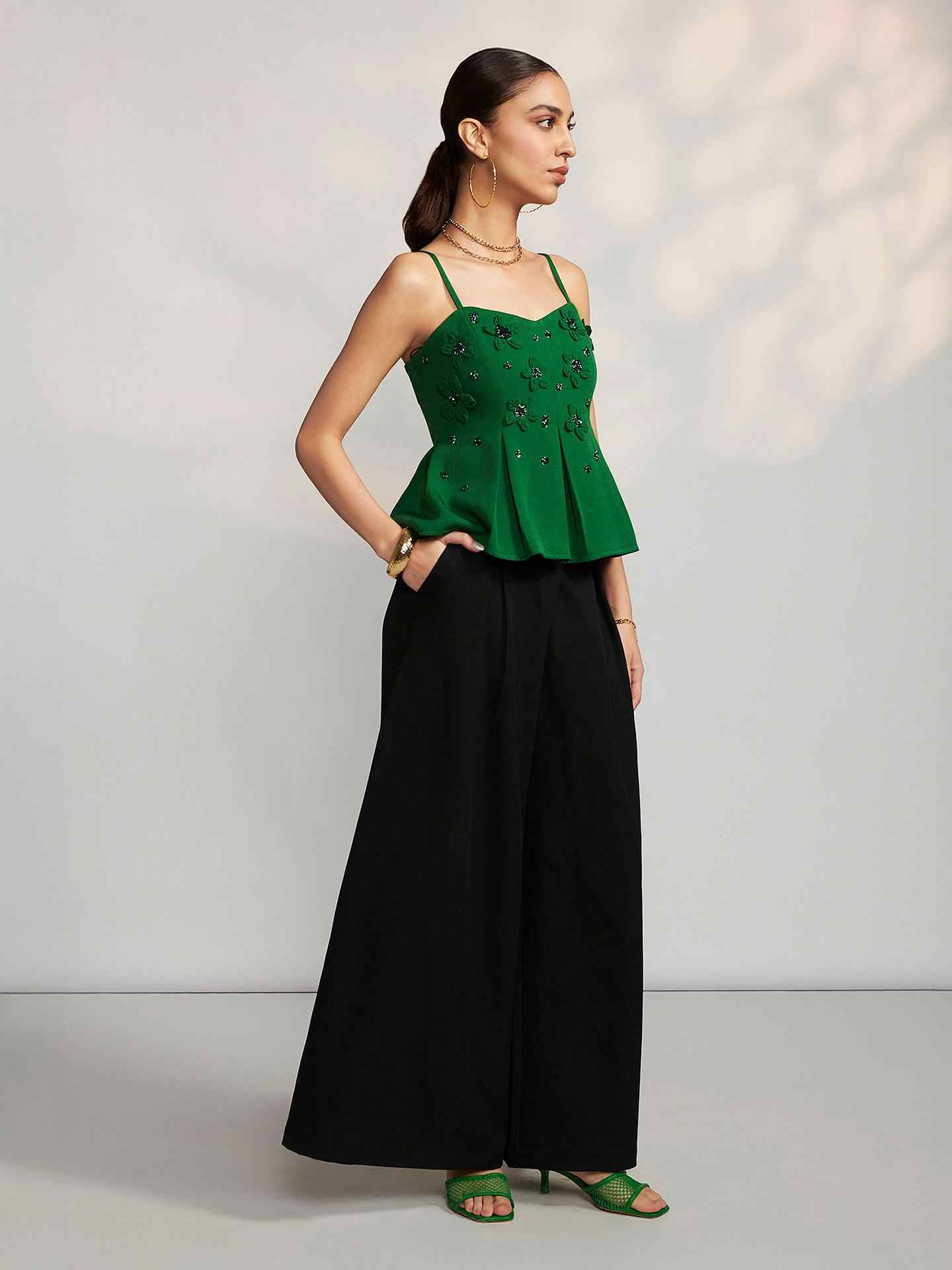 Emerald Rosetta Top