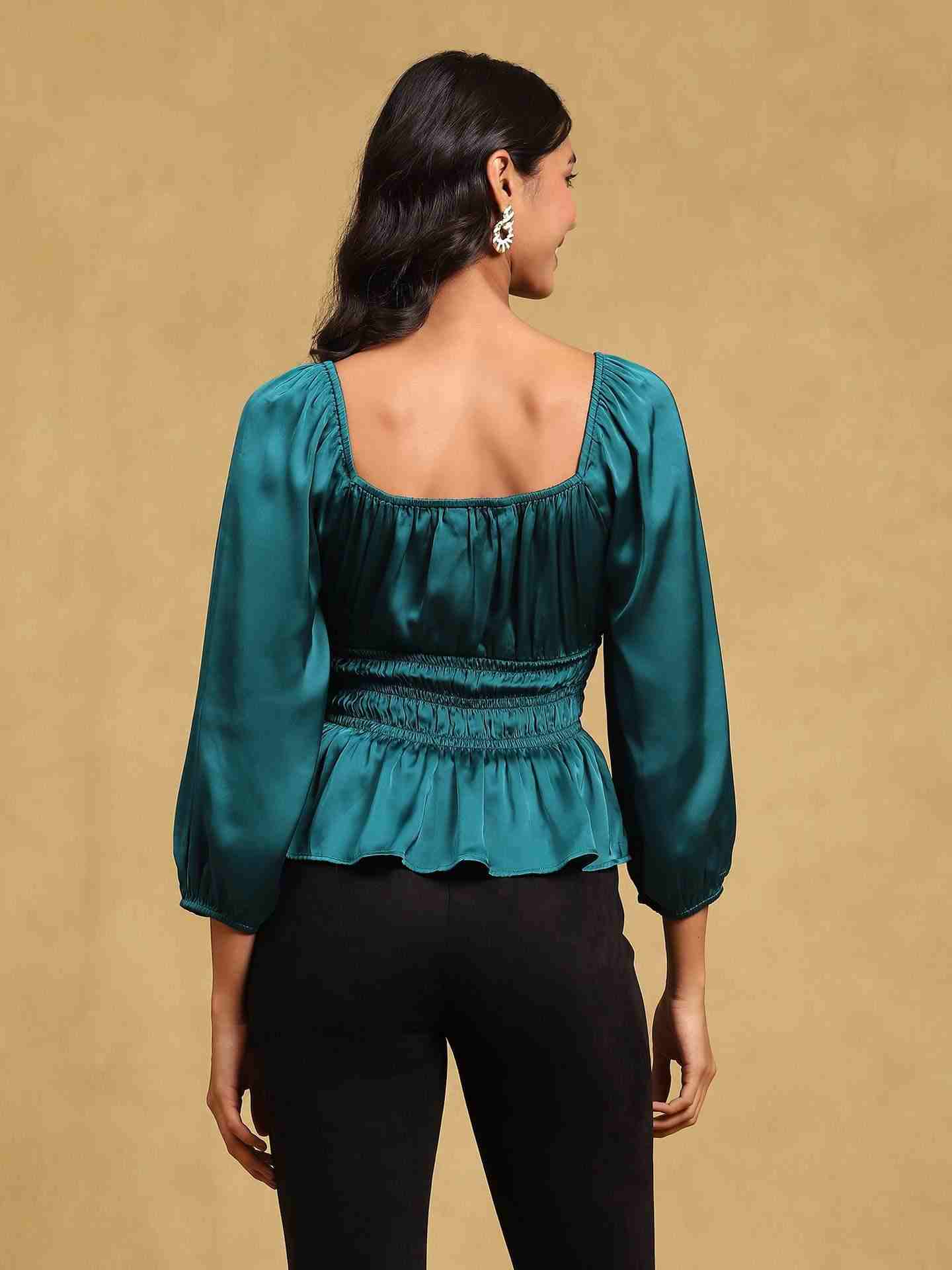 Teal Aimiee Top