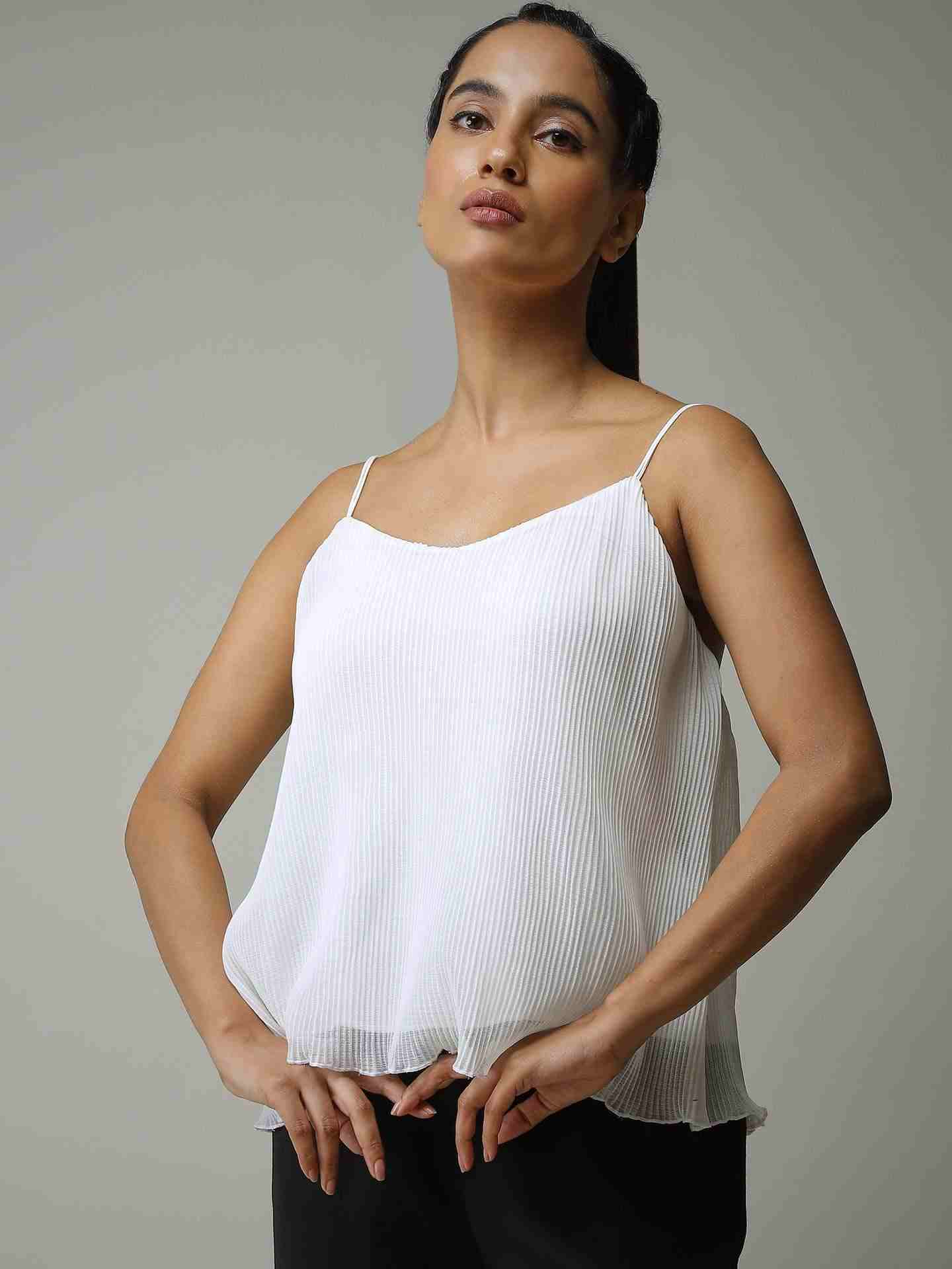 White Leisure Basics Top