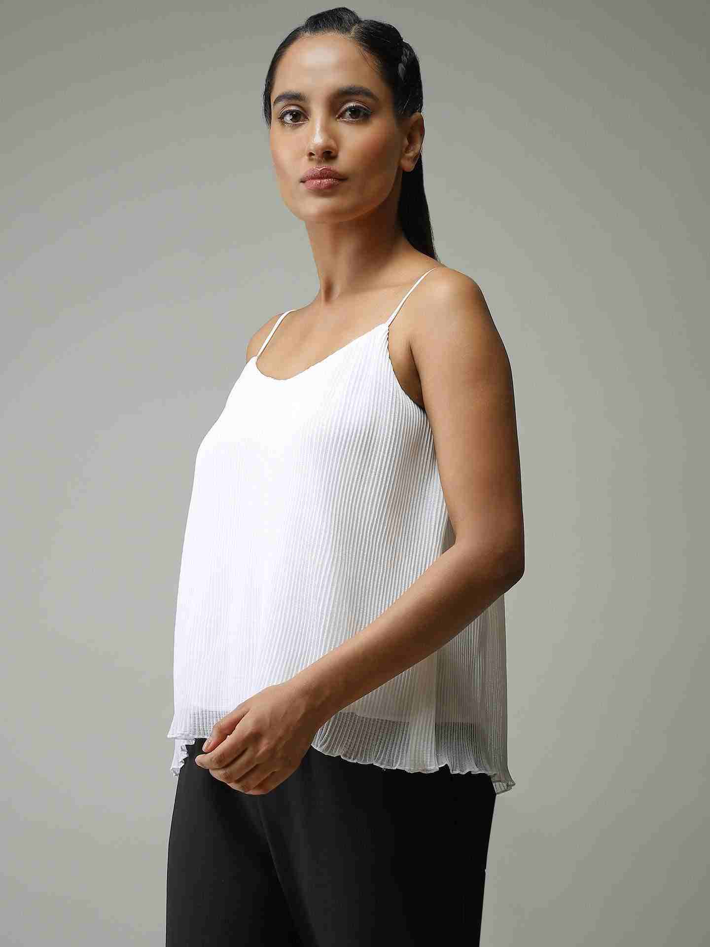 White Leisure Basics Top