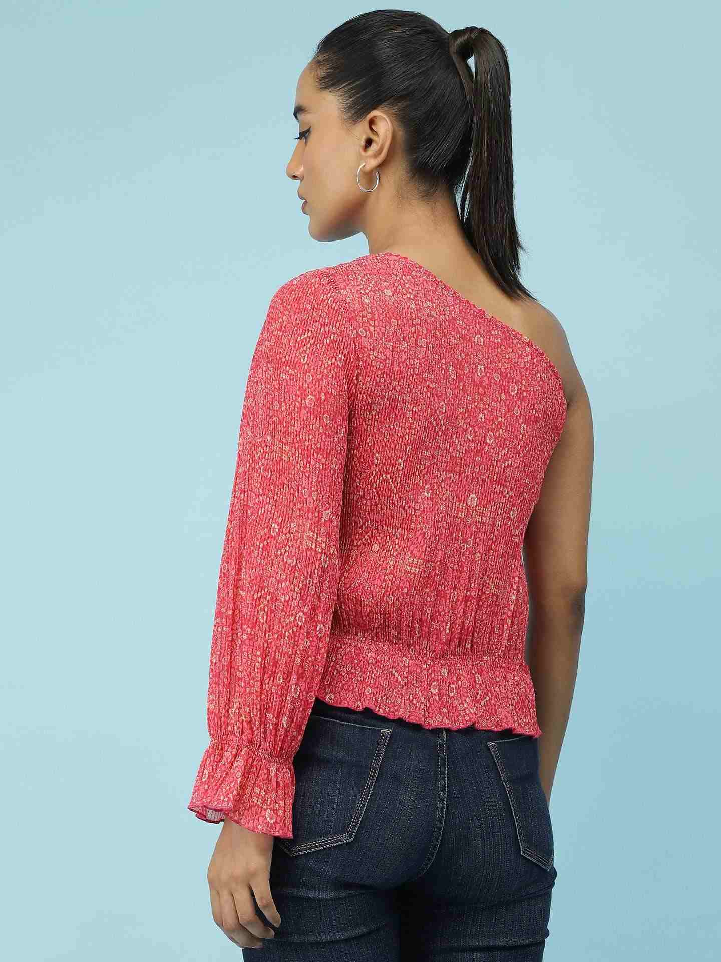 Pink Batik Paisley Top
