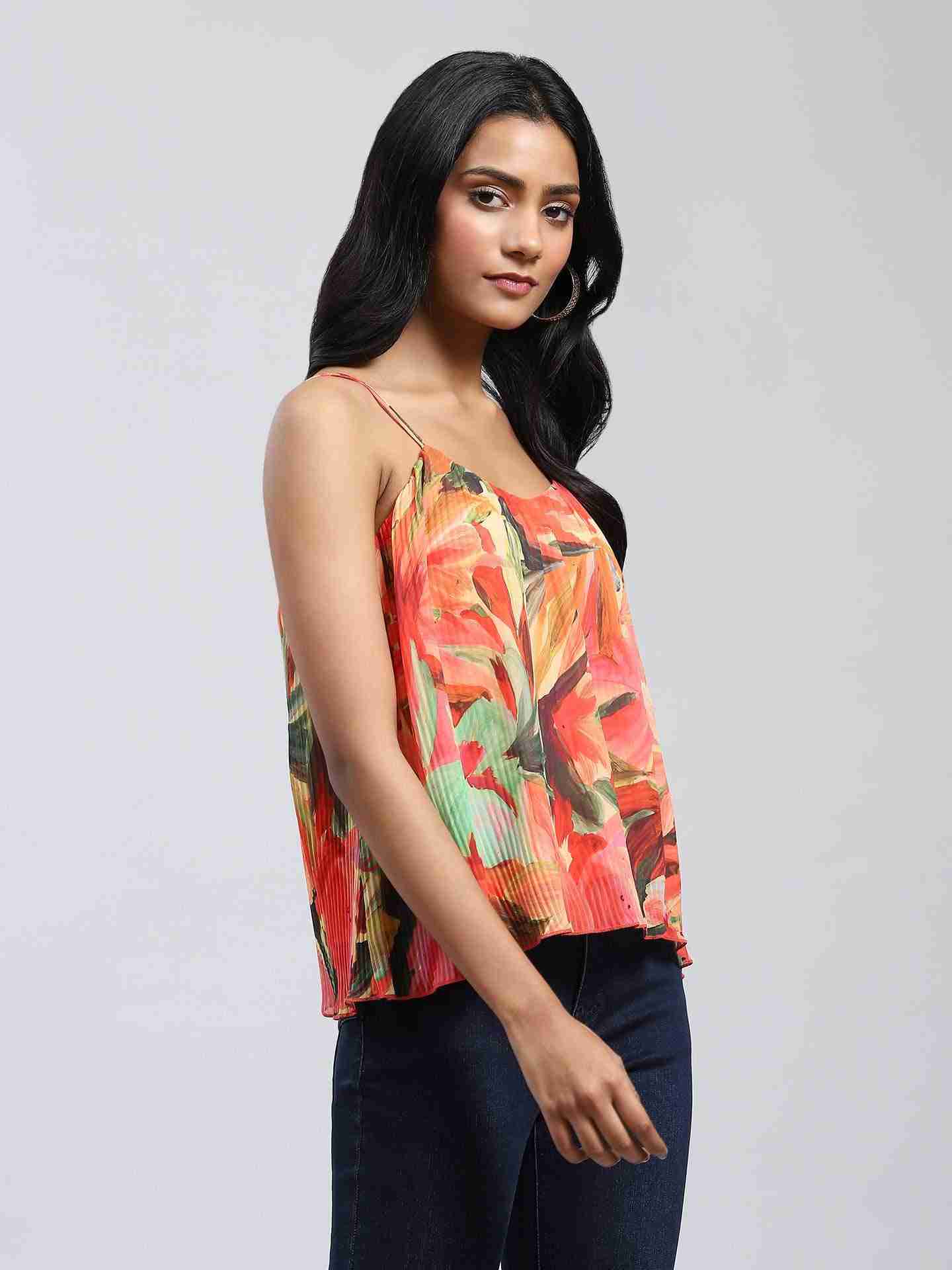 Orange Rosalia Top