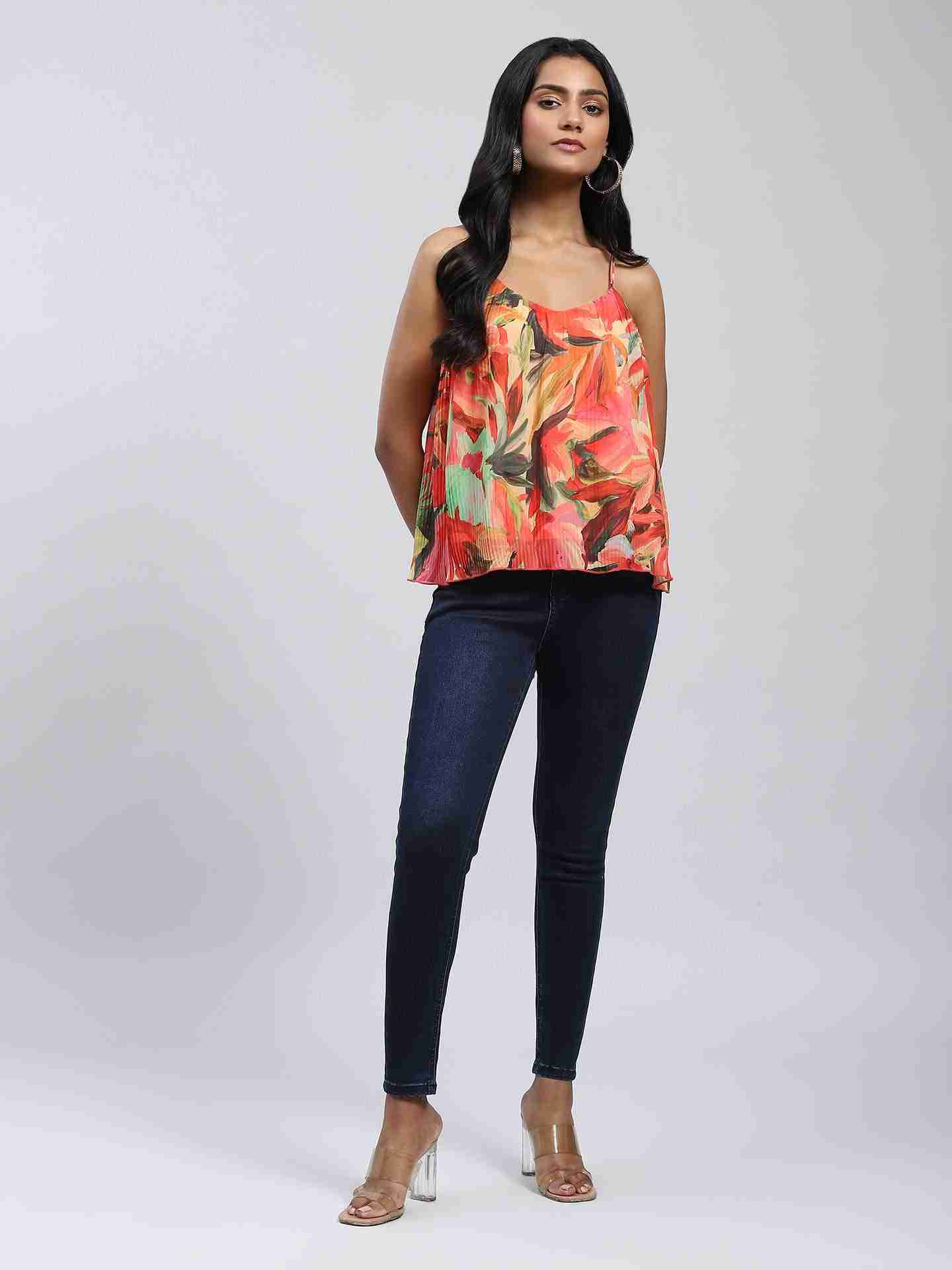 Orange Rosalia Top