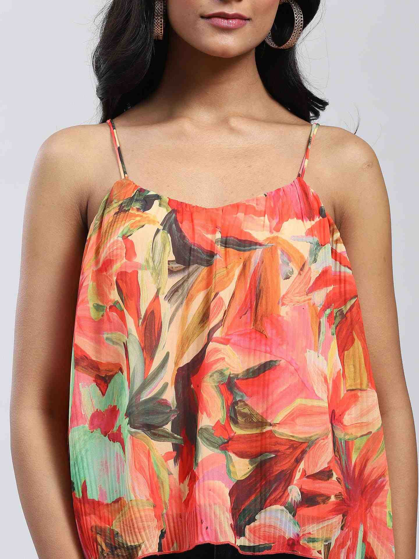 Orange Rosalia Top