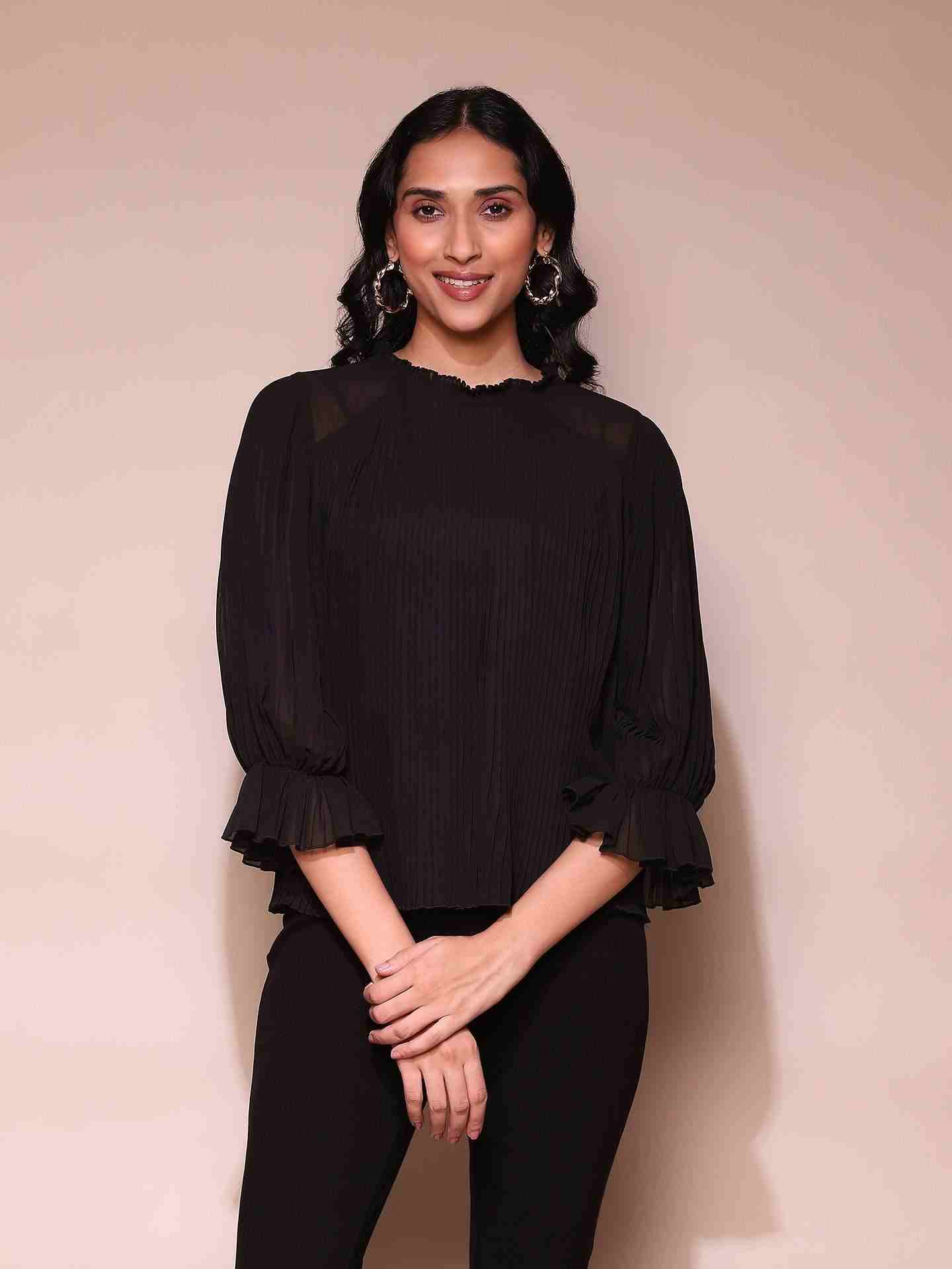 Black Ayli Top