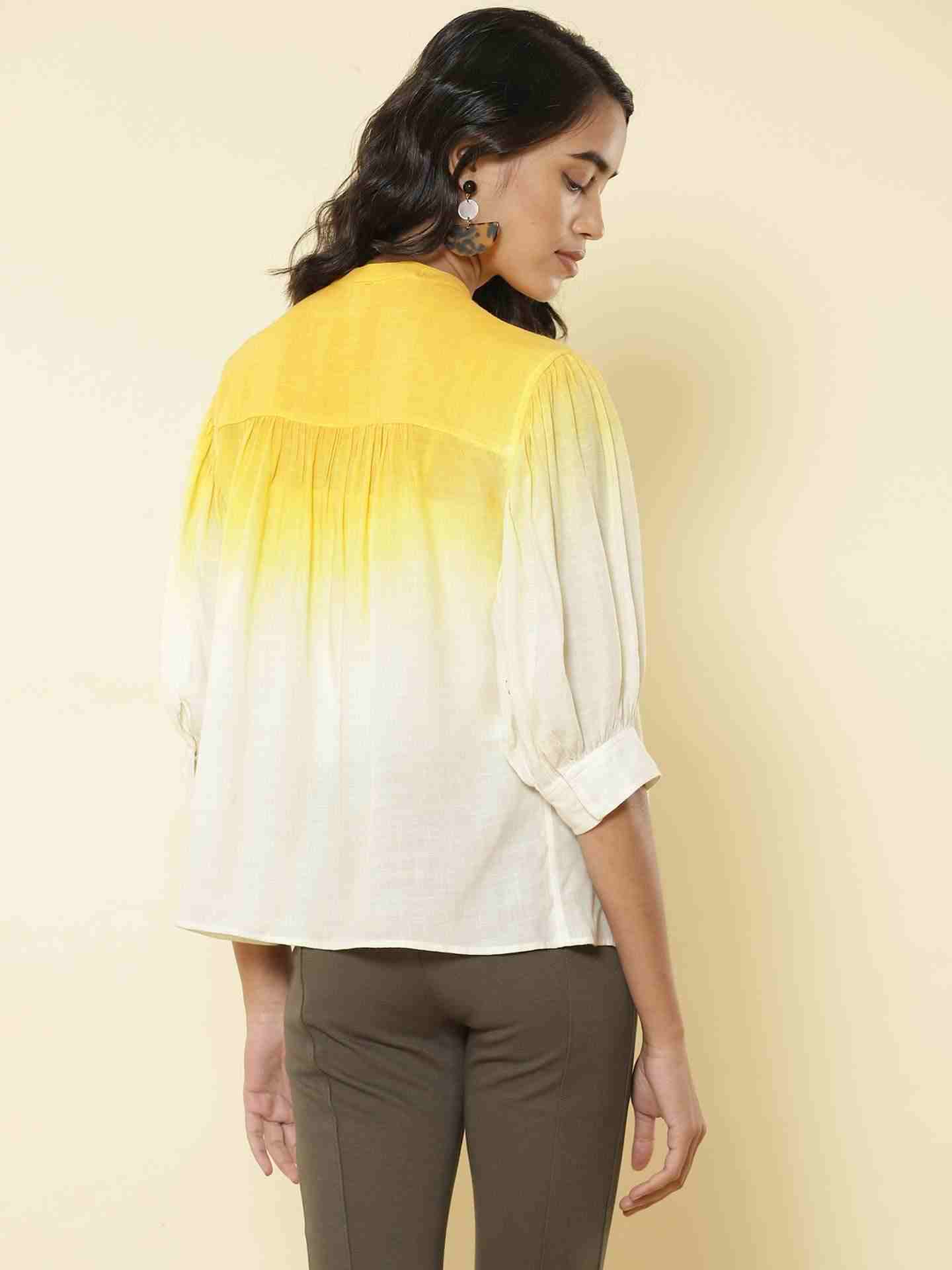 Yellow Tiered Sunshine Top