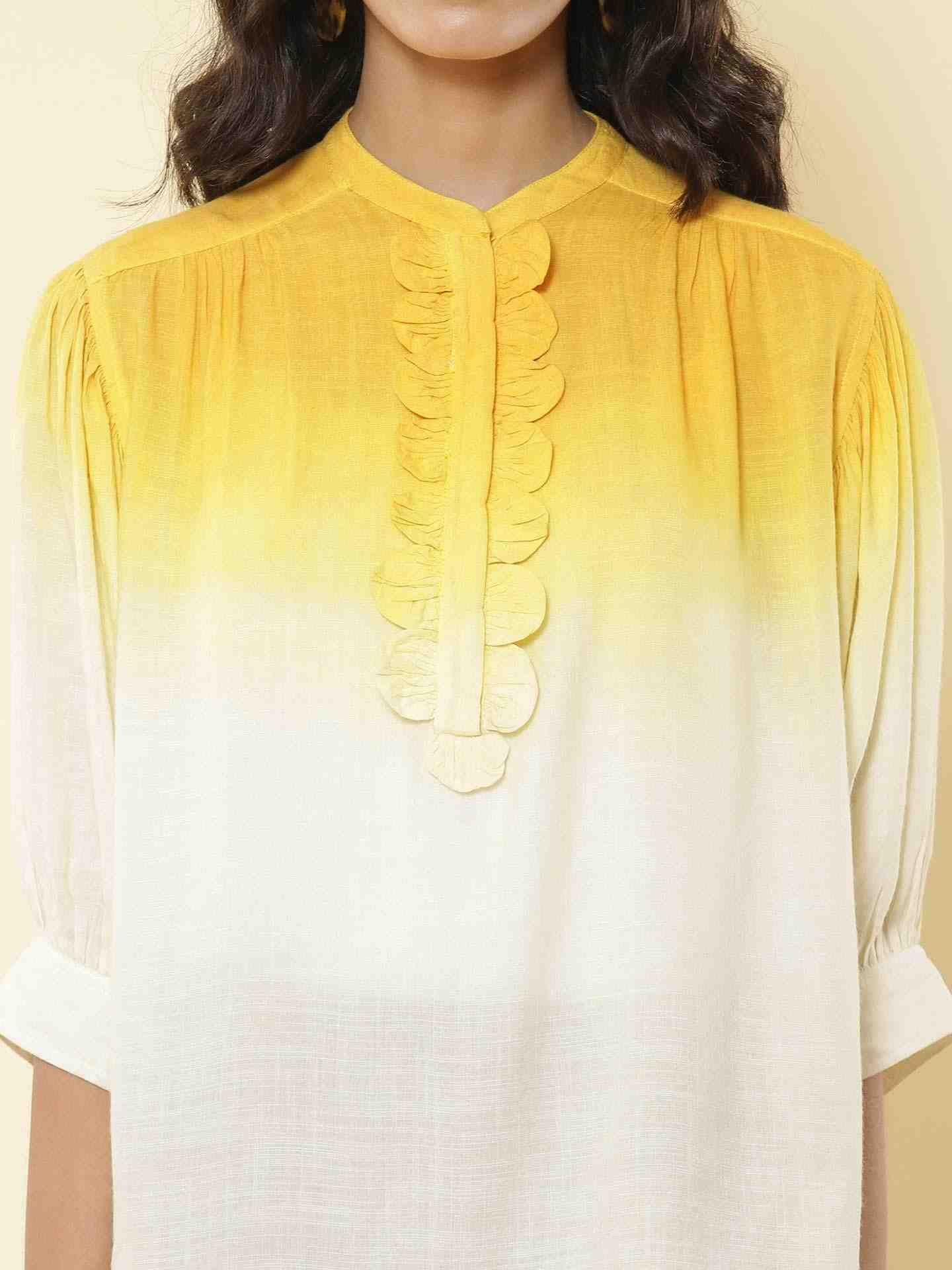 Yellow Tiered Sunshine Top