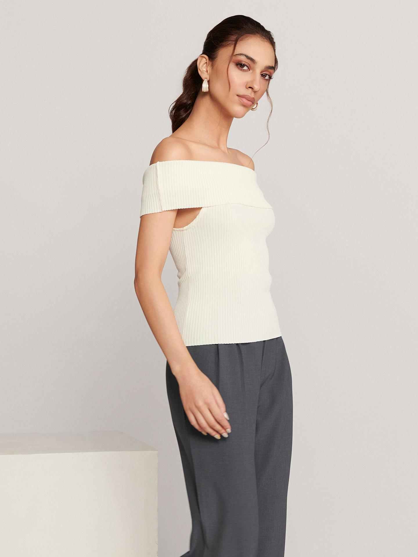 White Jean Top