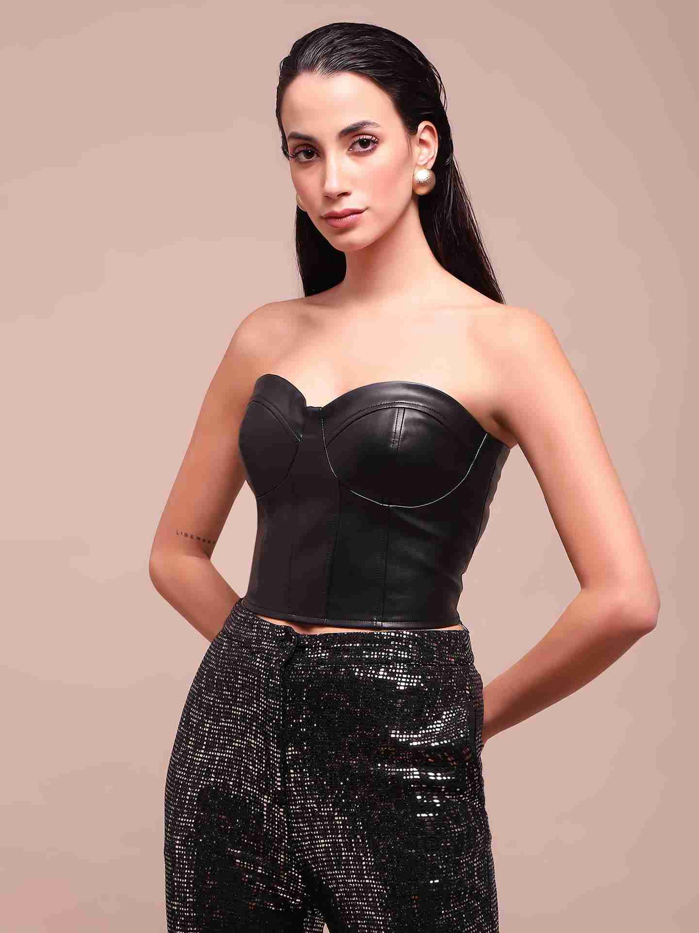 Black Emma Corset Top