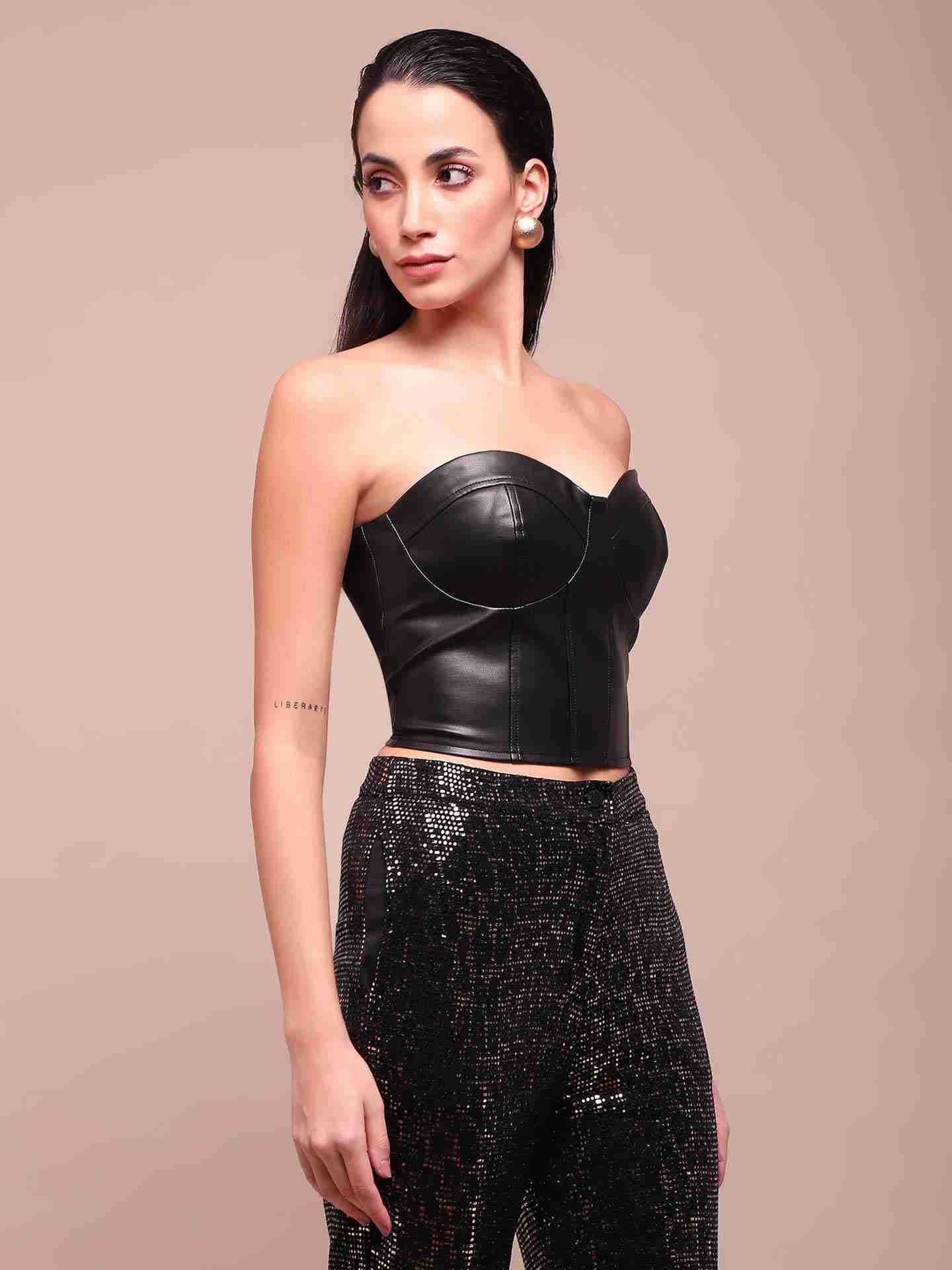 Black Emma Corset Top