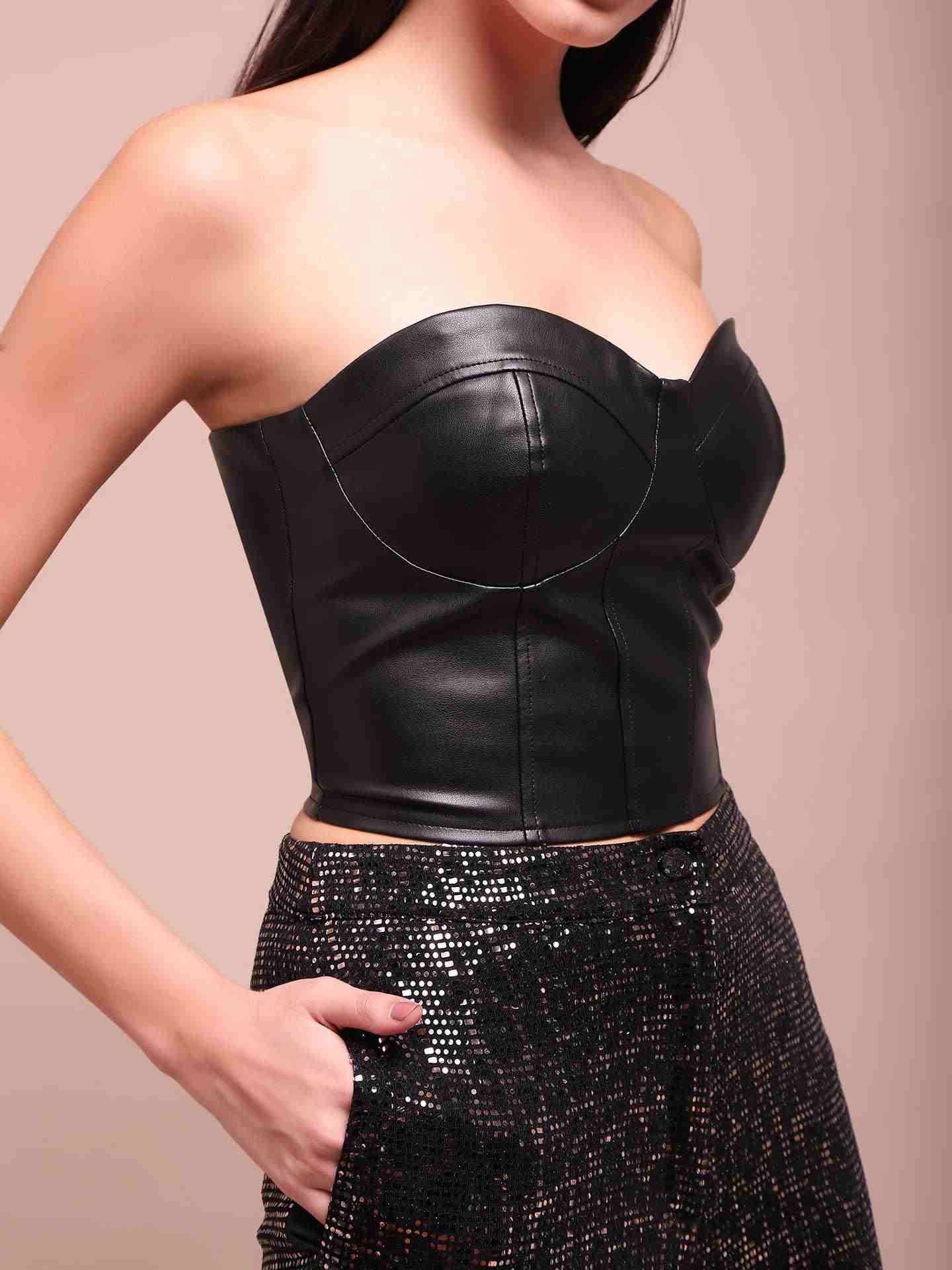 Black Emma Corset Top