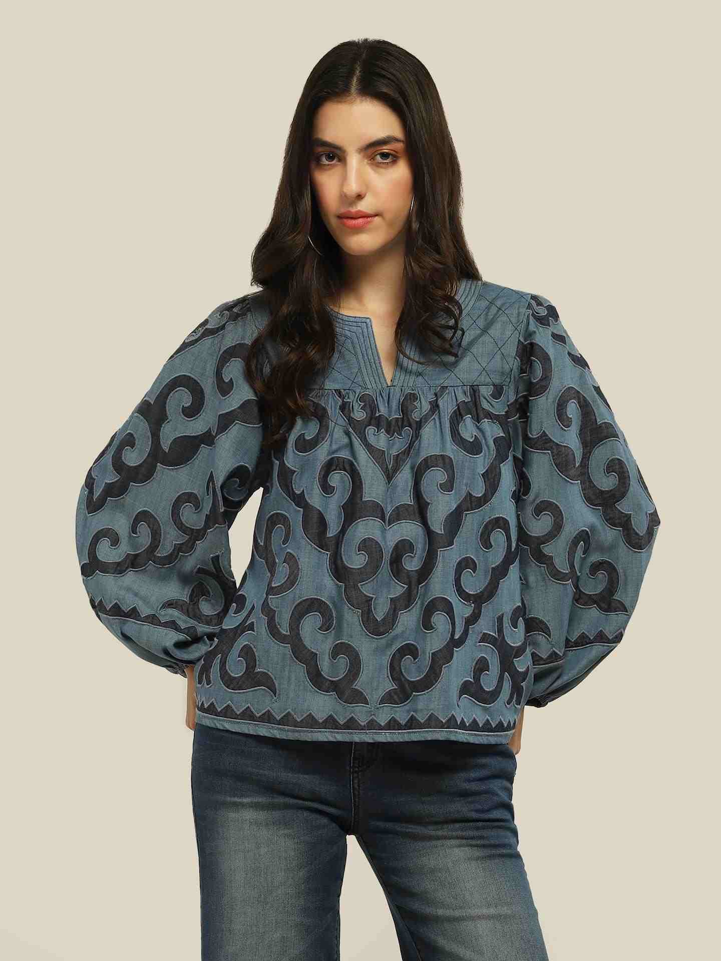 Blue Rimona Top
