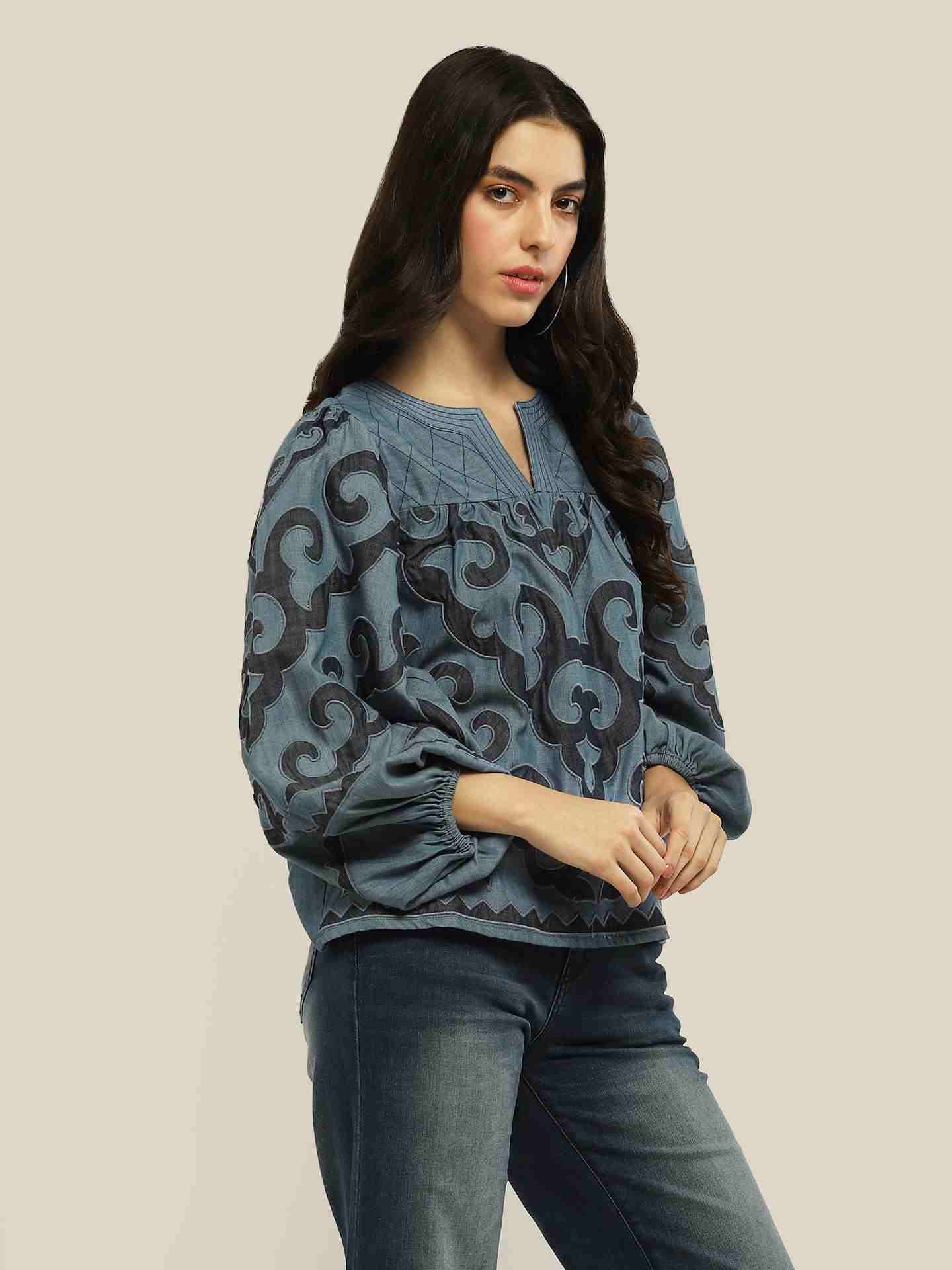 Blue Rimona Top