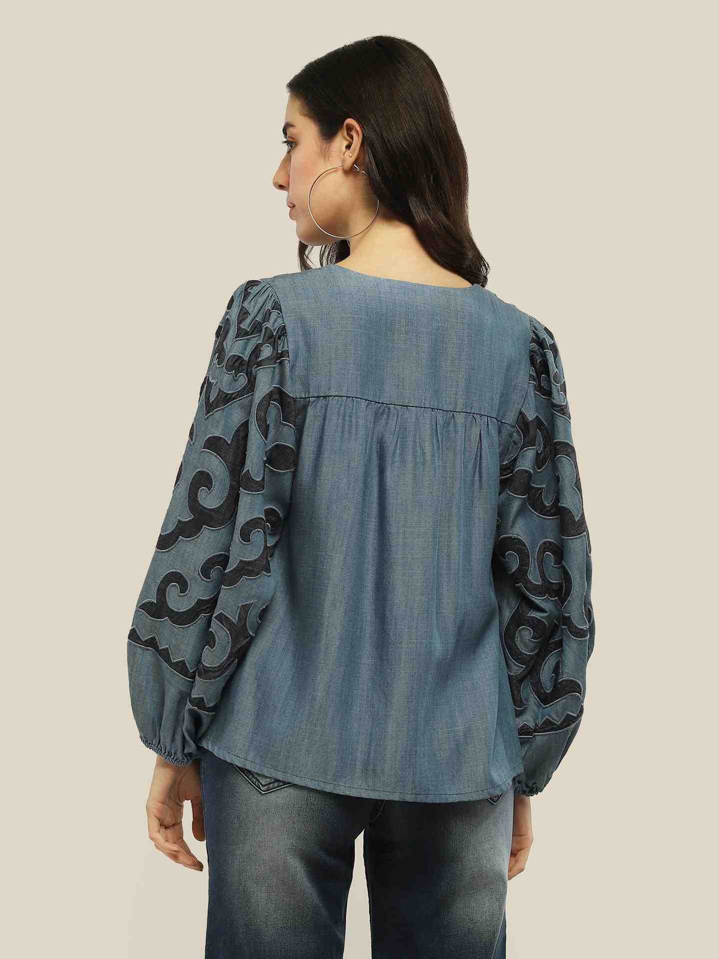 Blue Rimona Top