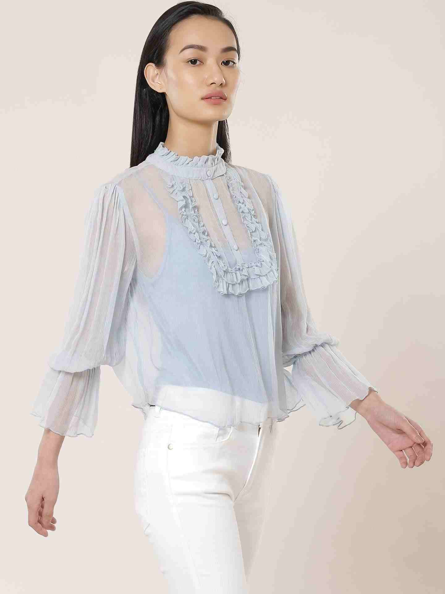 Powder Blue Leisure Basics Top