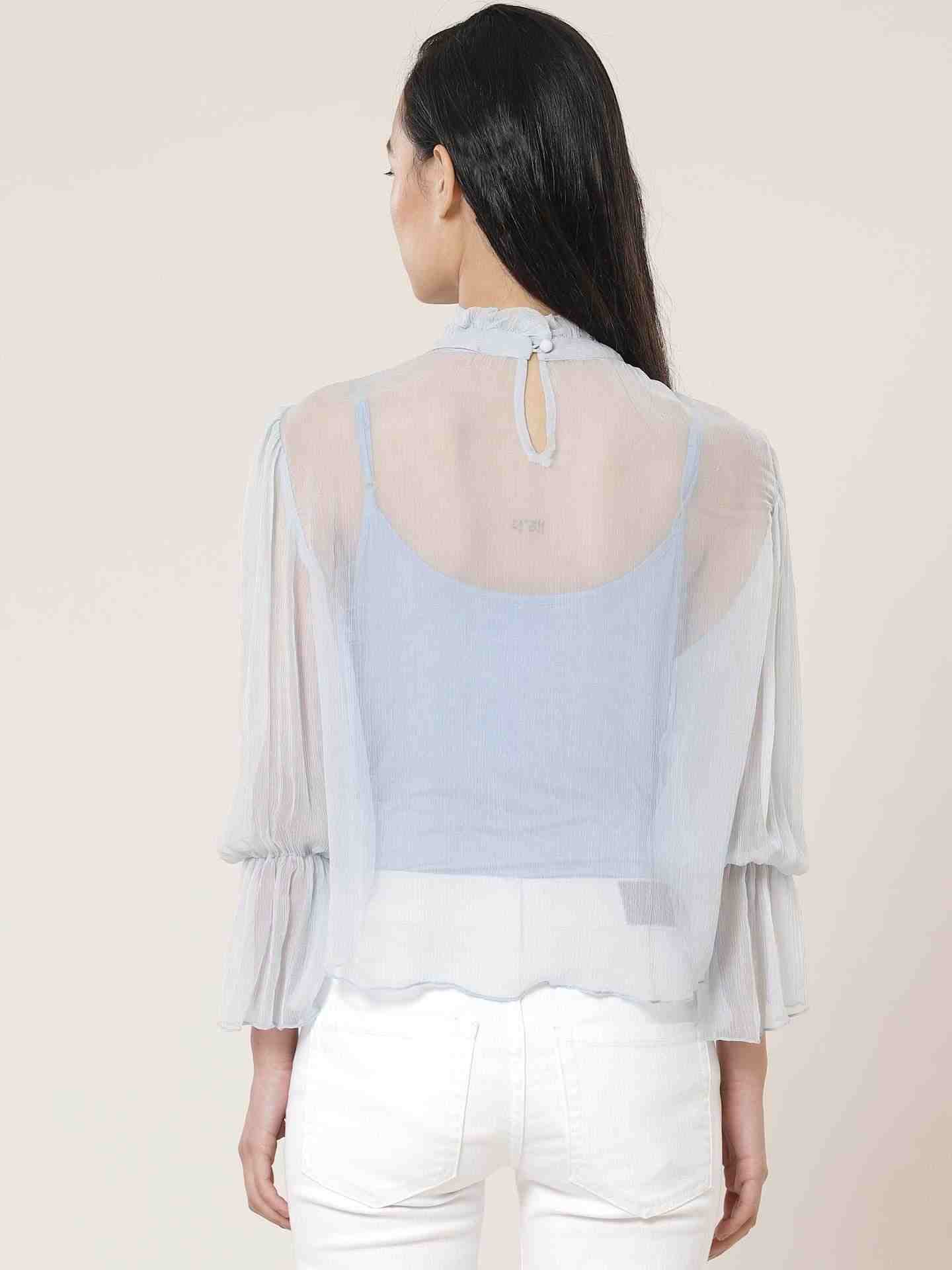 Powder Blue Leisure Basics Top