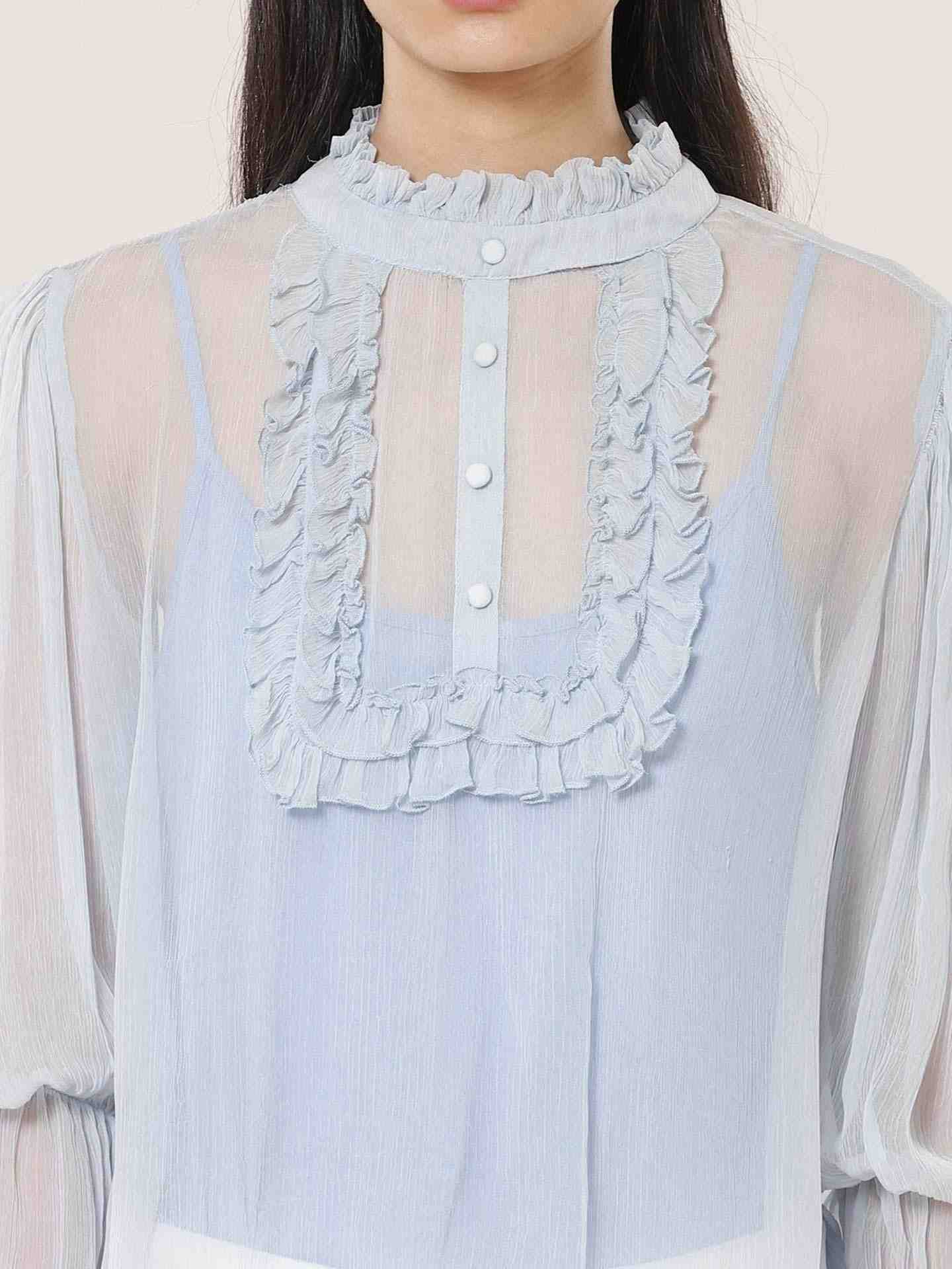 Powder Blue Leisure Basics Top