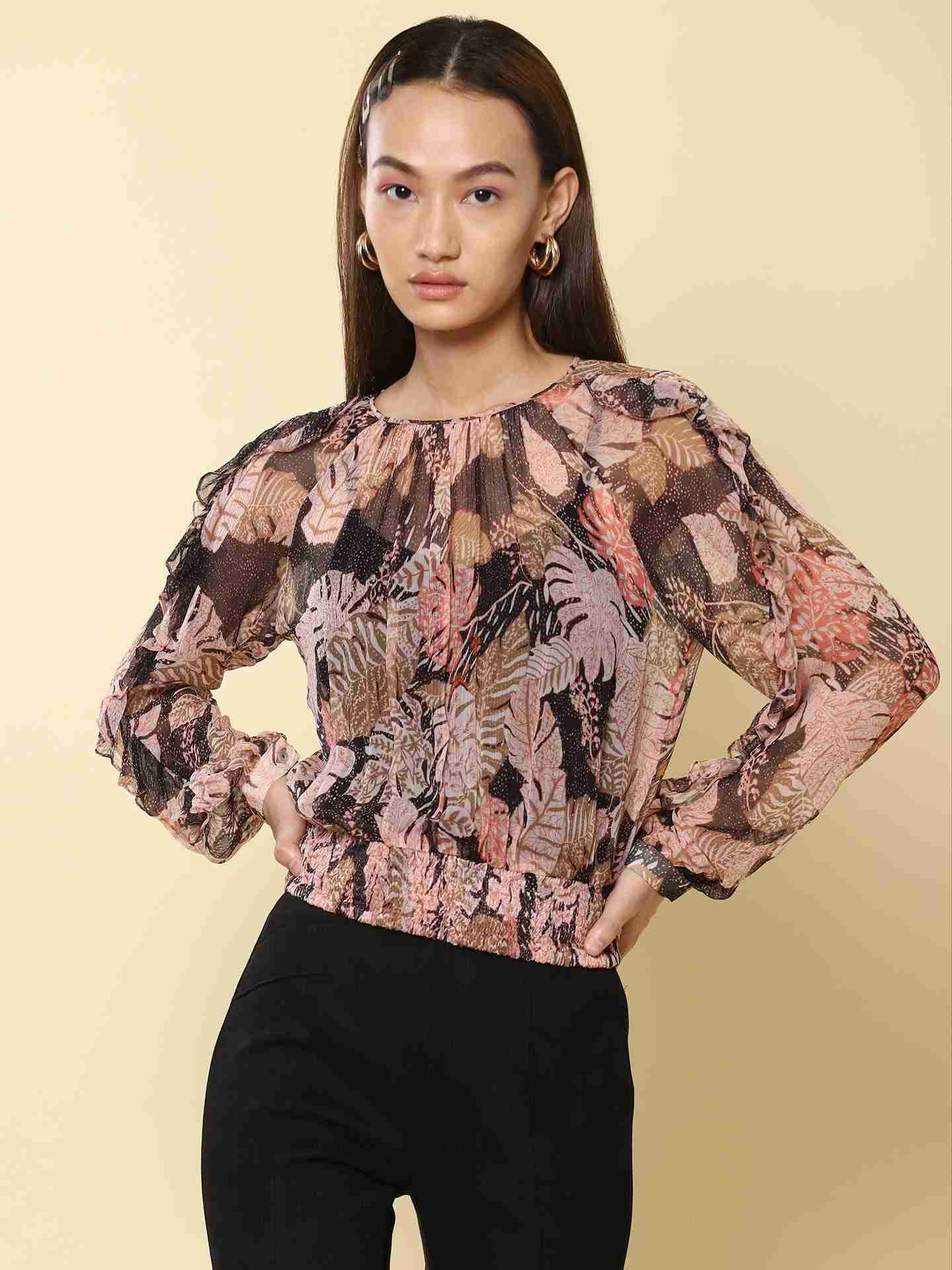 Black Tropical Saga Top