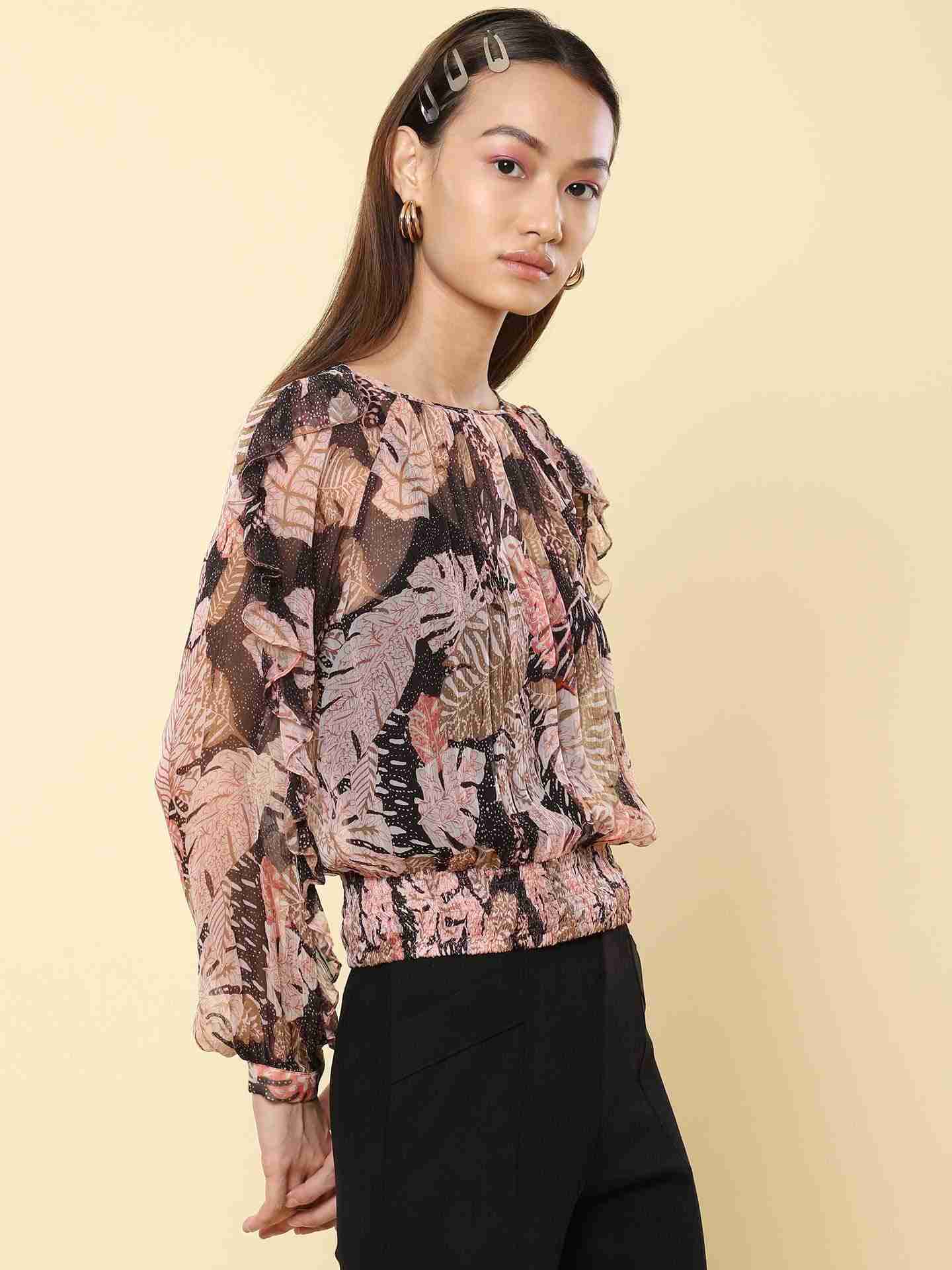 Black Tropical Saga Top