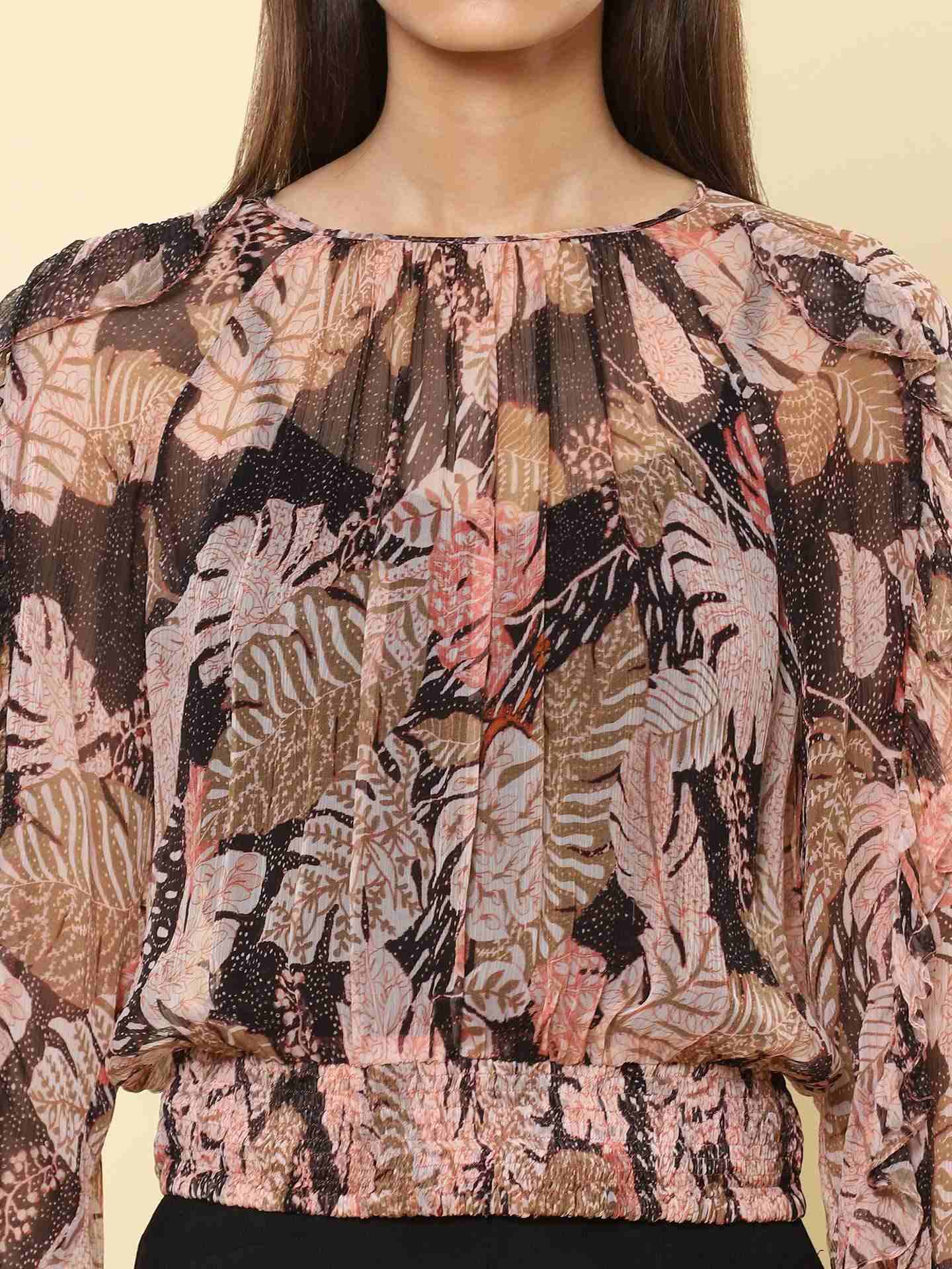 Black Tropical Saga Top