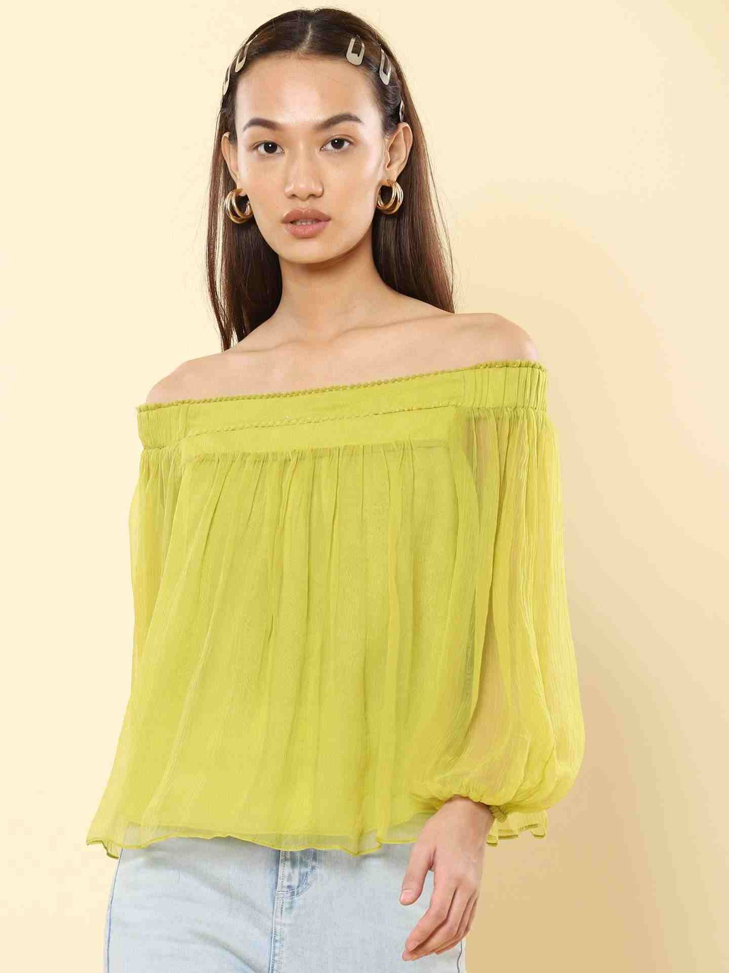 Neon Green Alexis Top