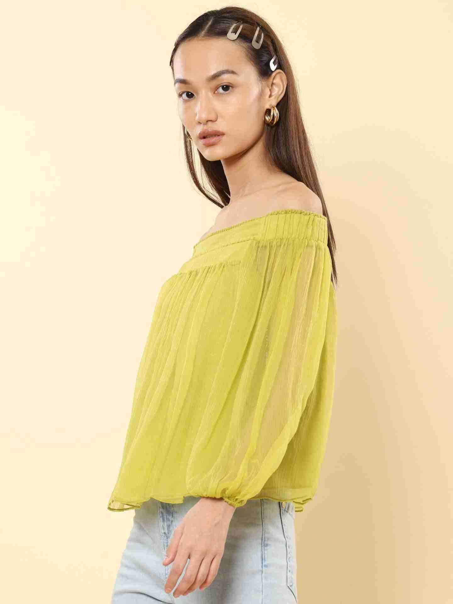 Neon Green Alexis Top