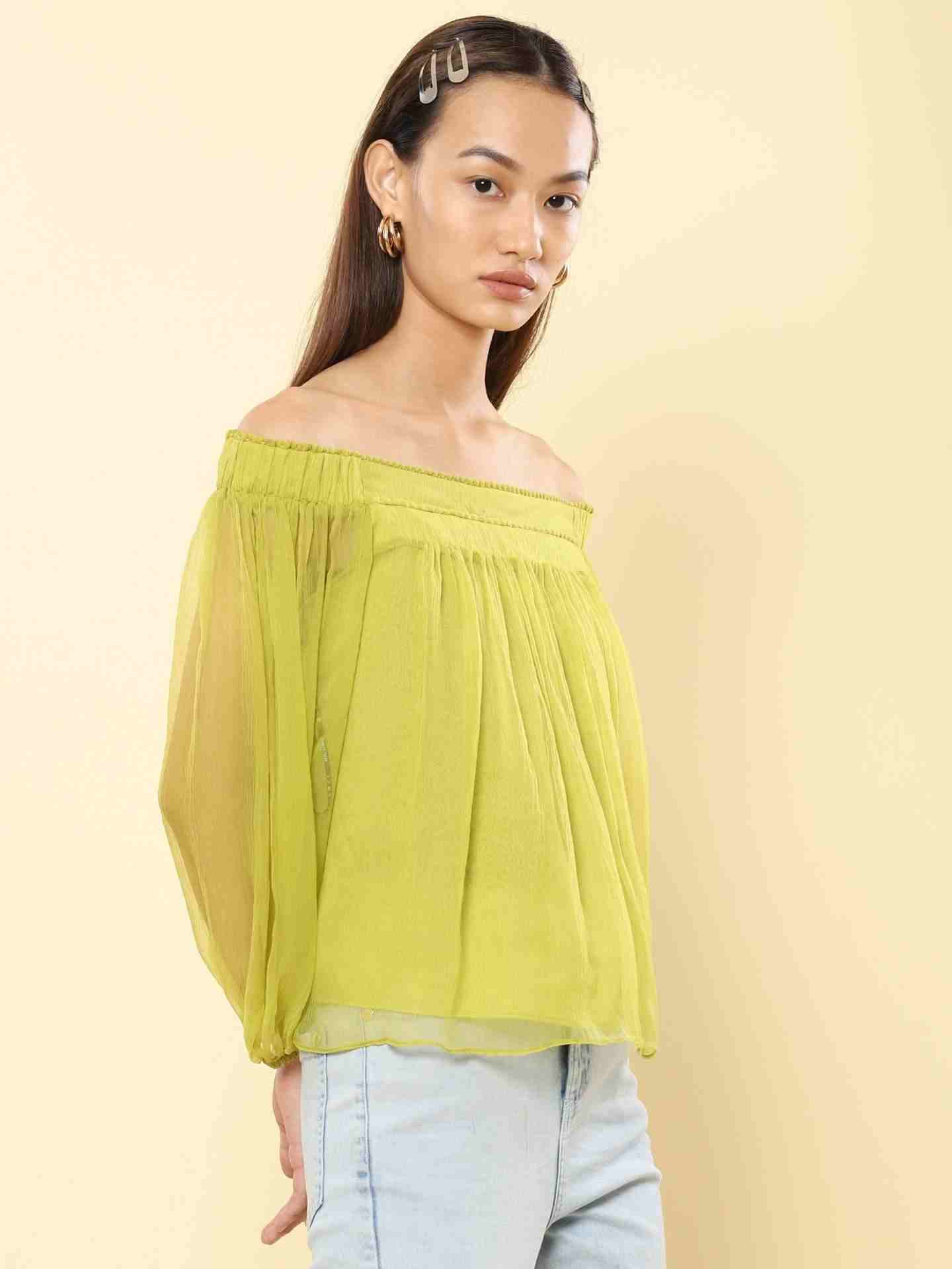 Neon Green Alexis Top