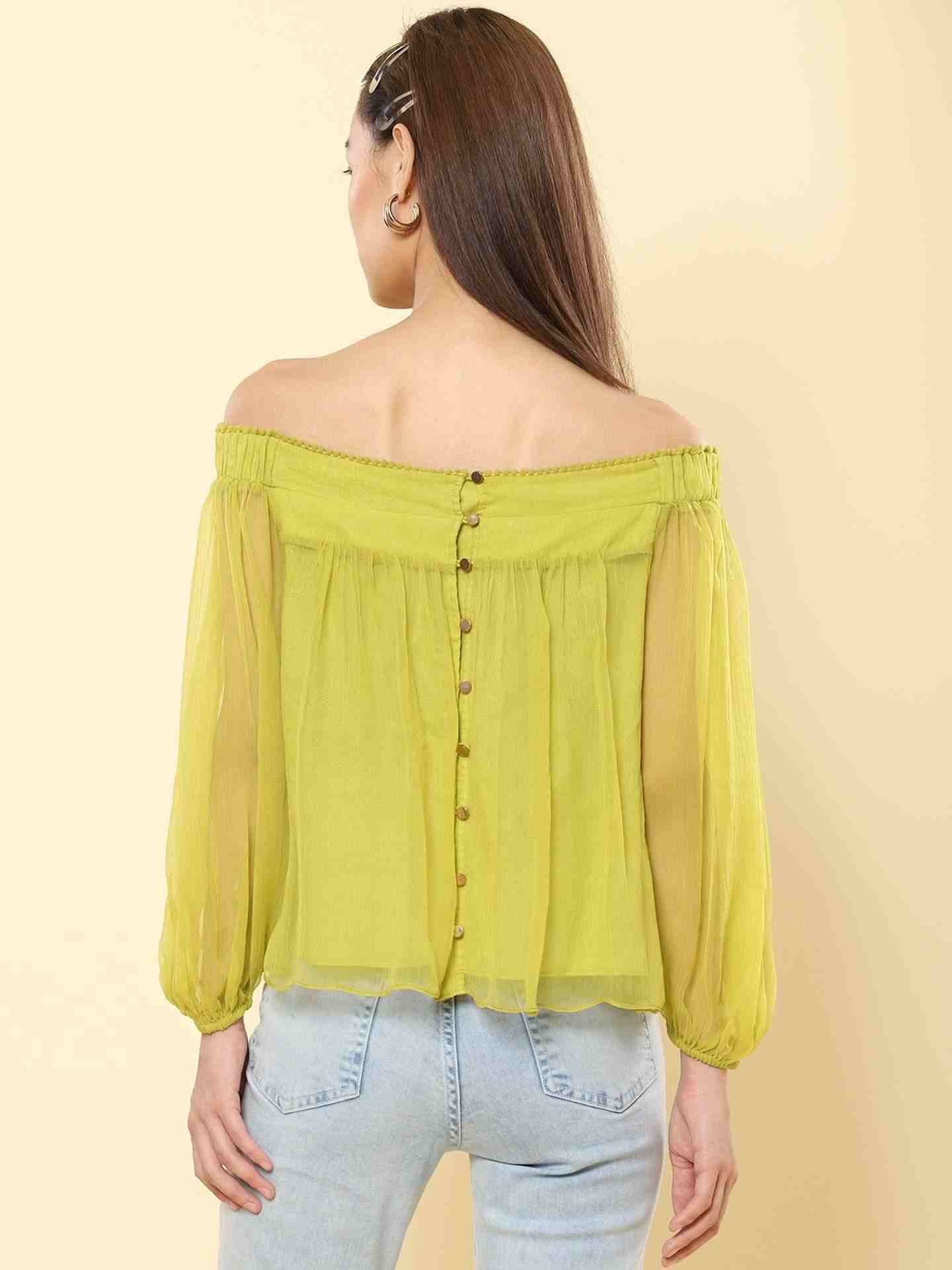 Neon Green Alexis Top