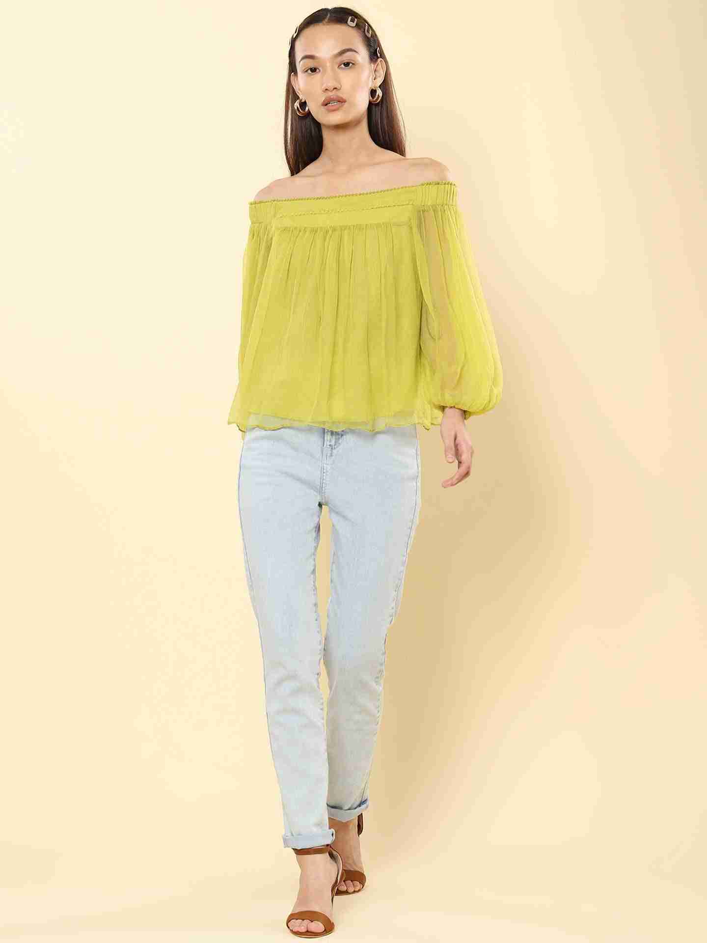 Neon Green Alexis Top