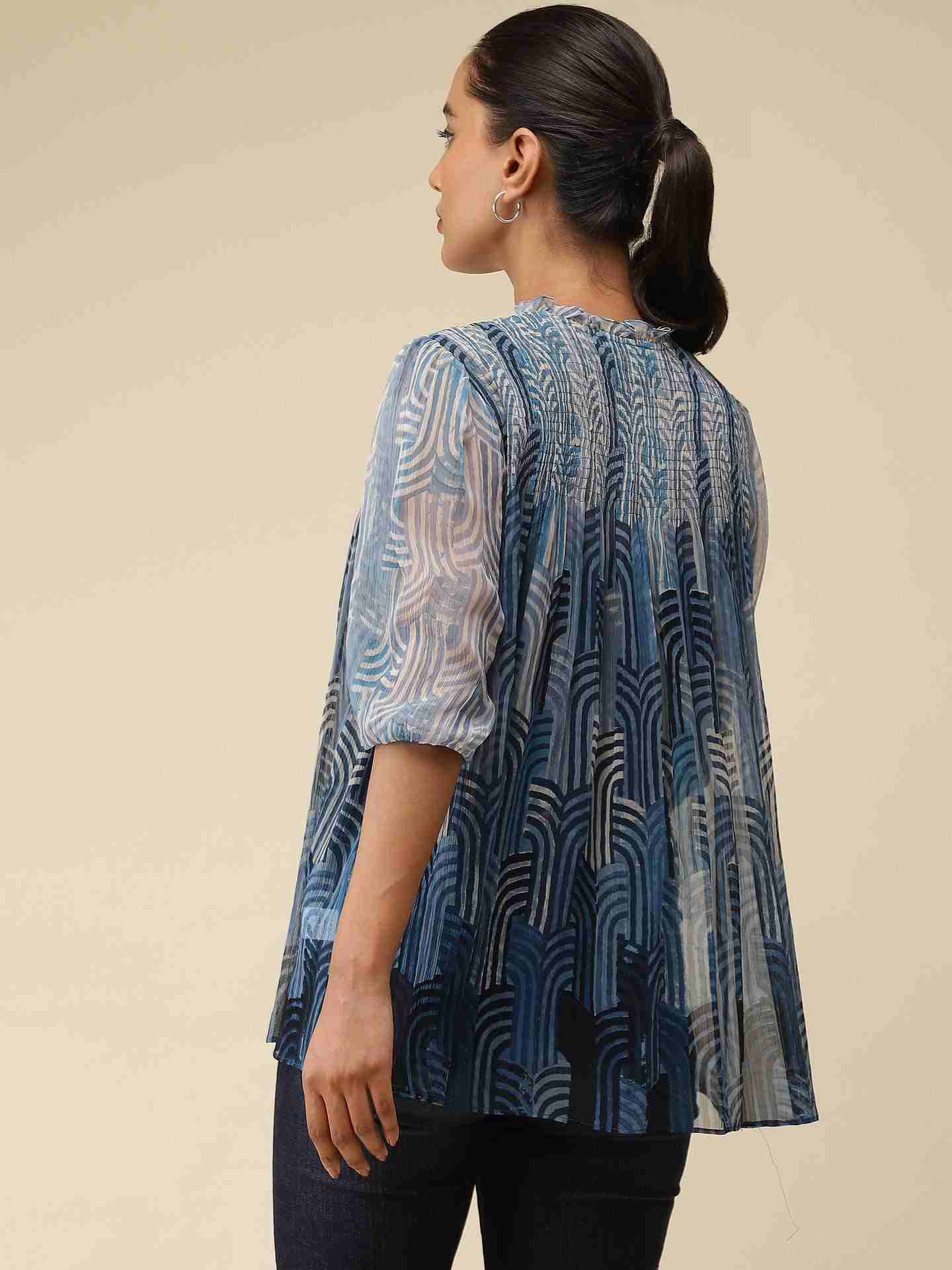 Blue Trippy Tales Top