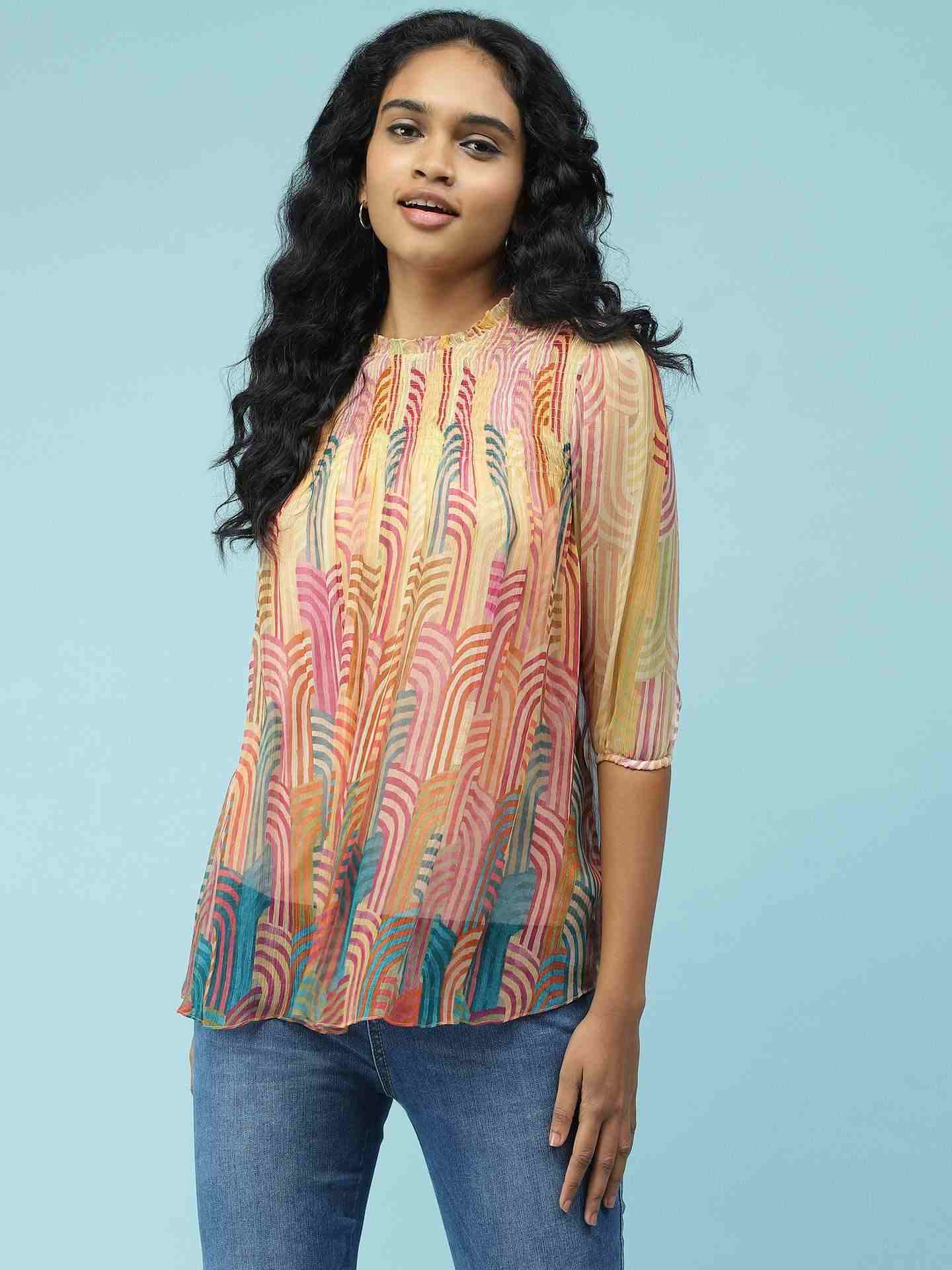 Multi Trippy Tales Top