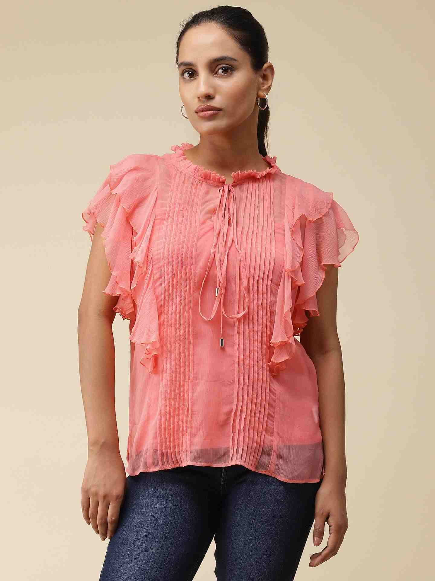 Candy Pink Claudia Top