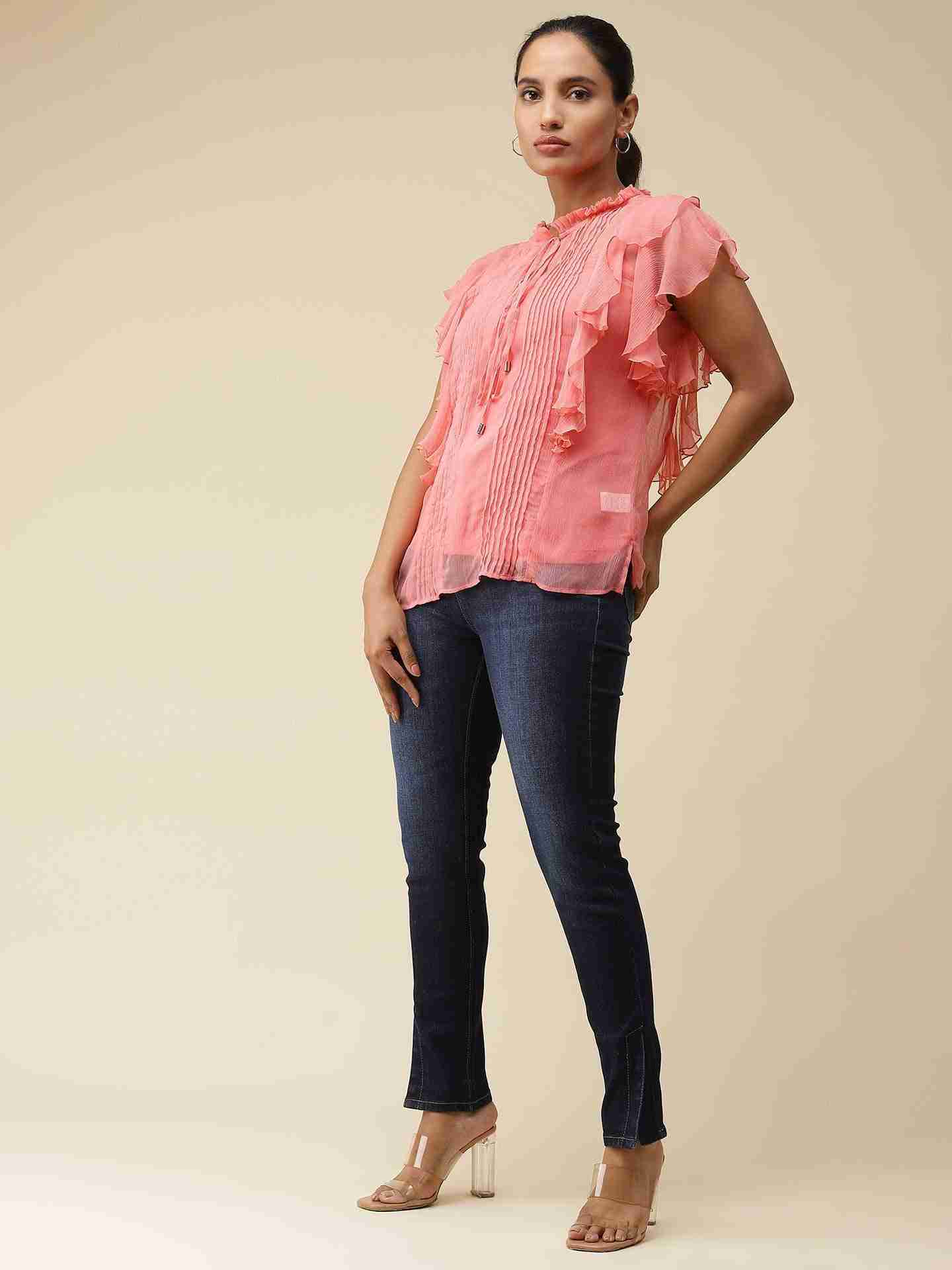 Candy Pink Claudia Top