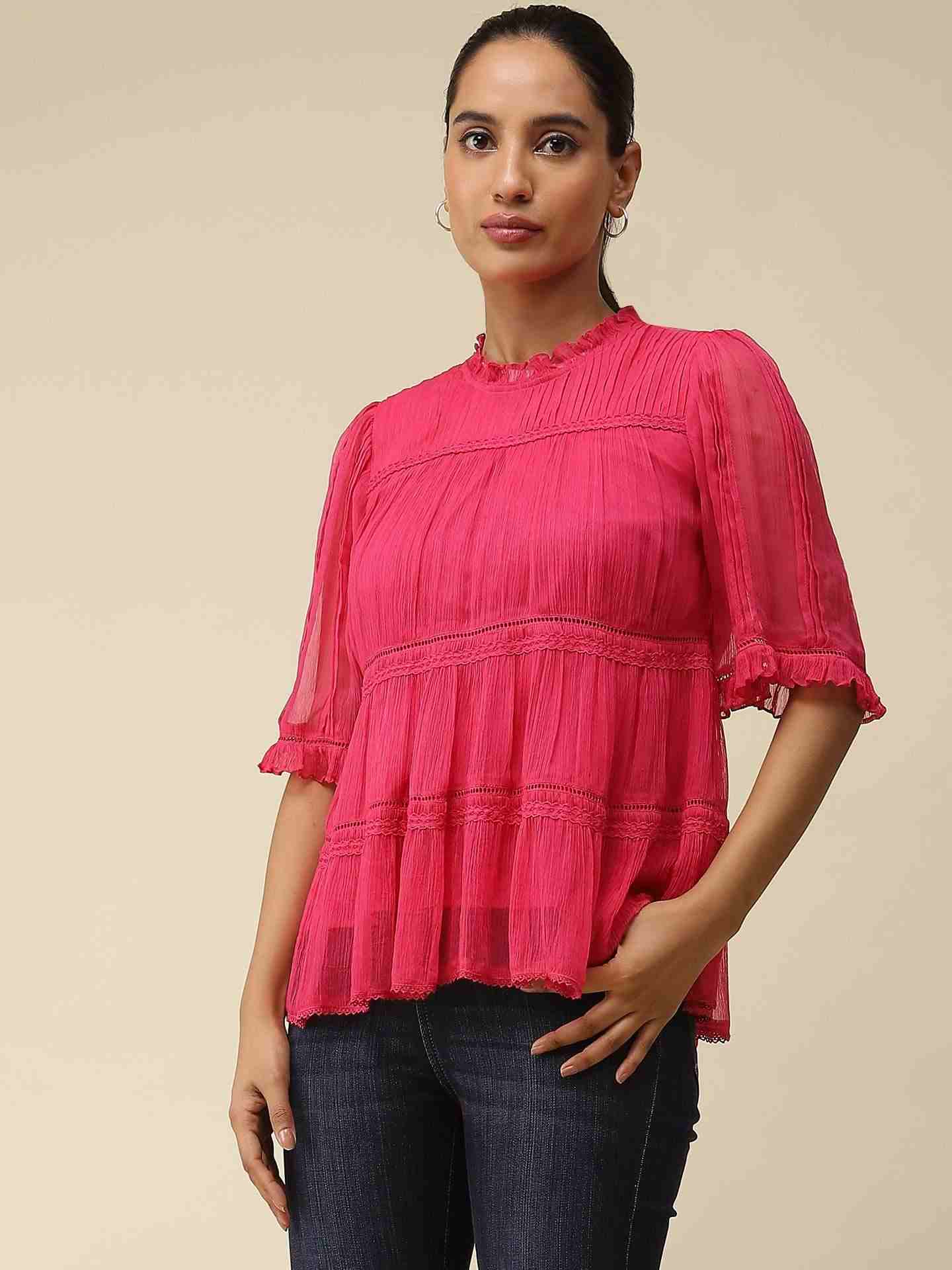 Fuschia Lucille Top