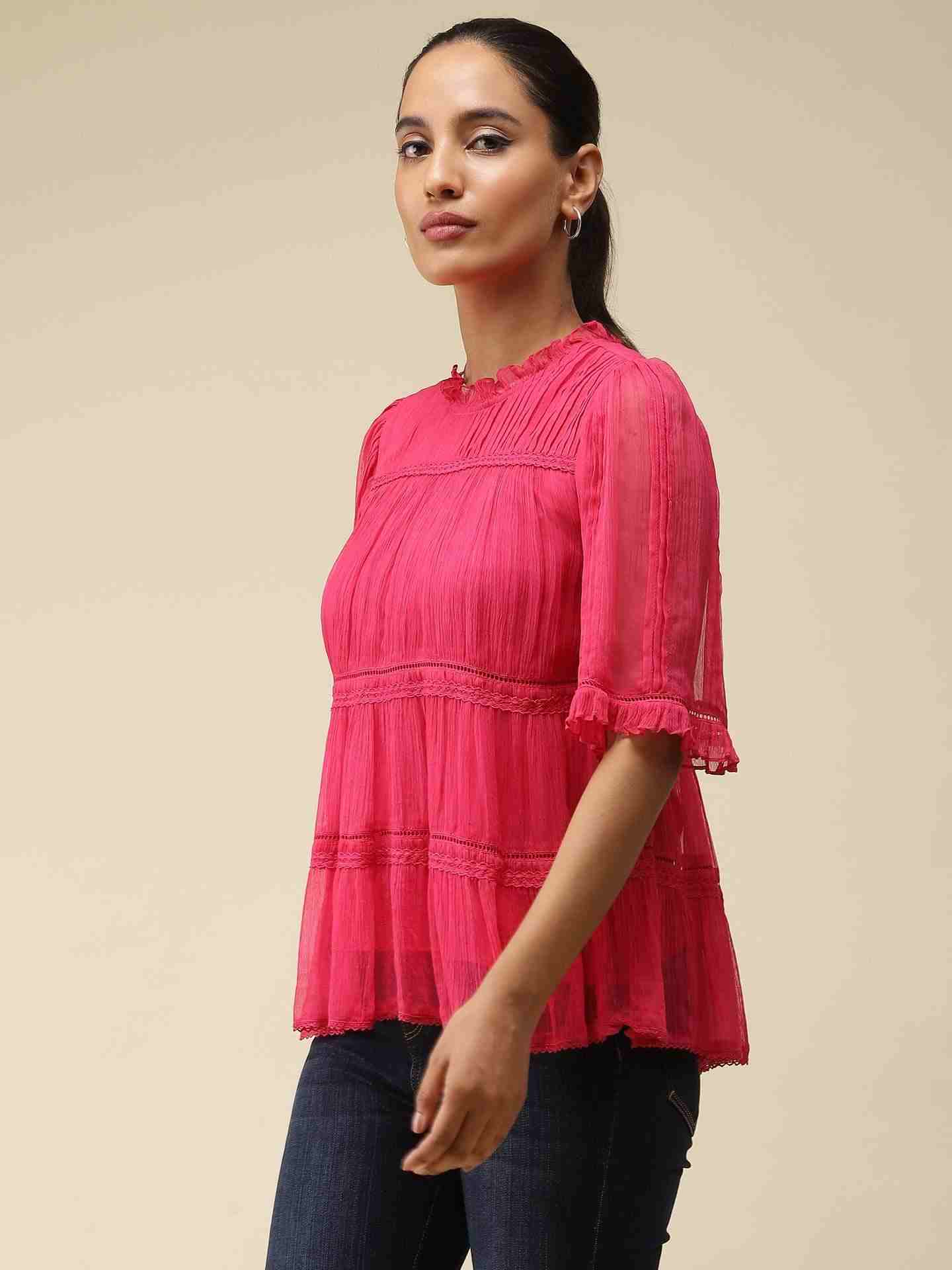 Fuschia Lucille Top
