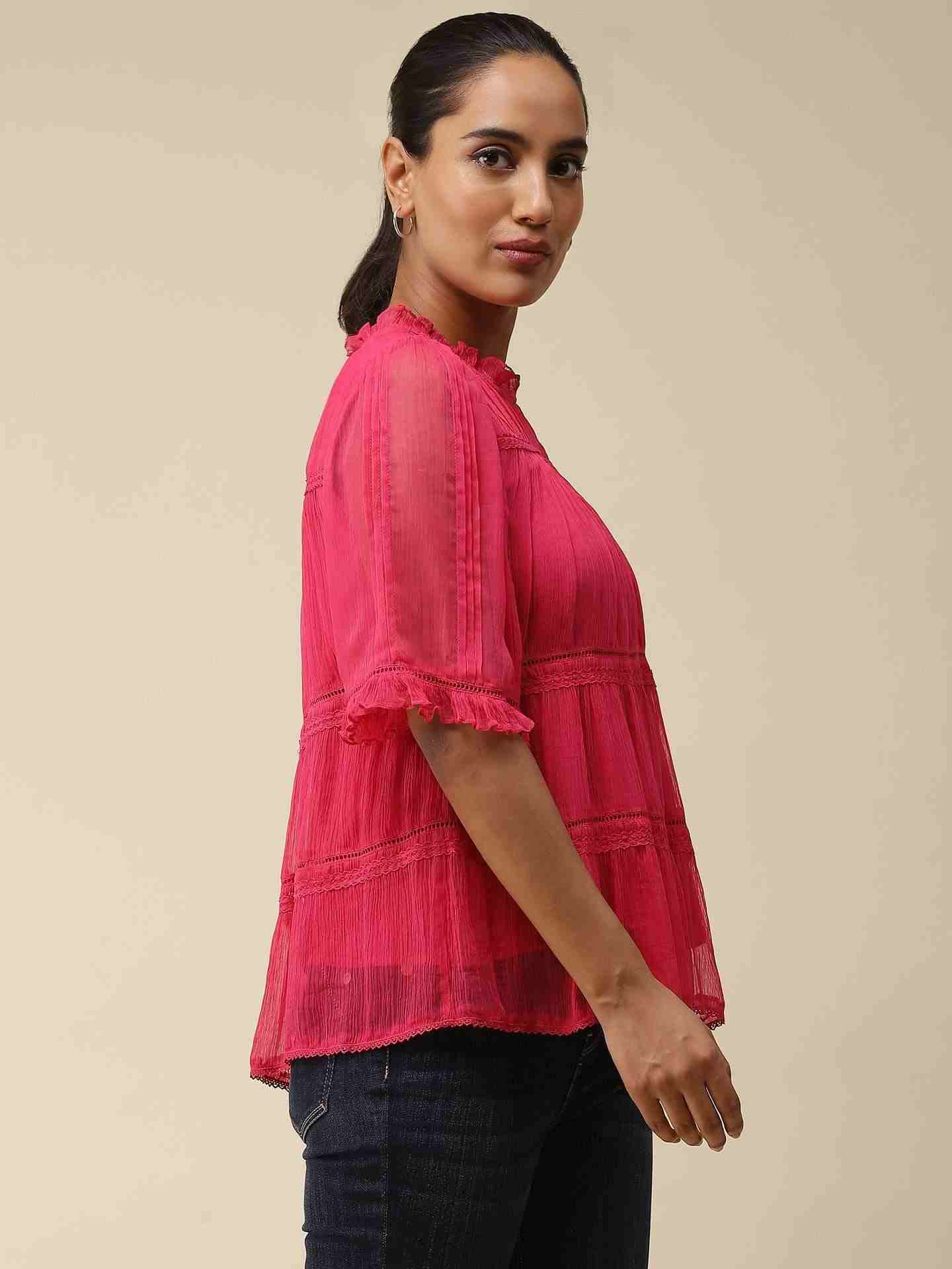 Fuschia Lucille Top