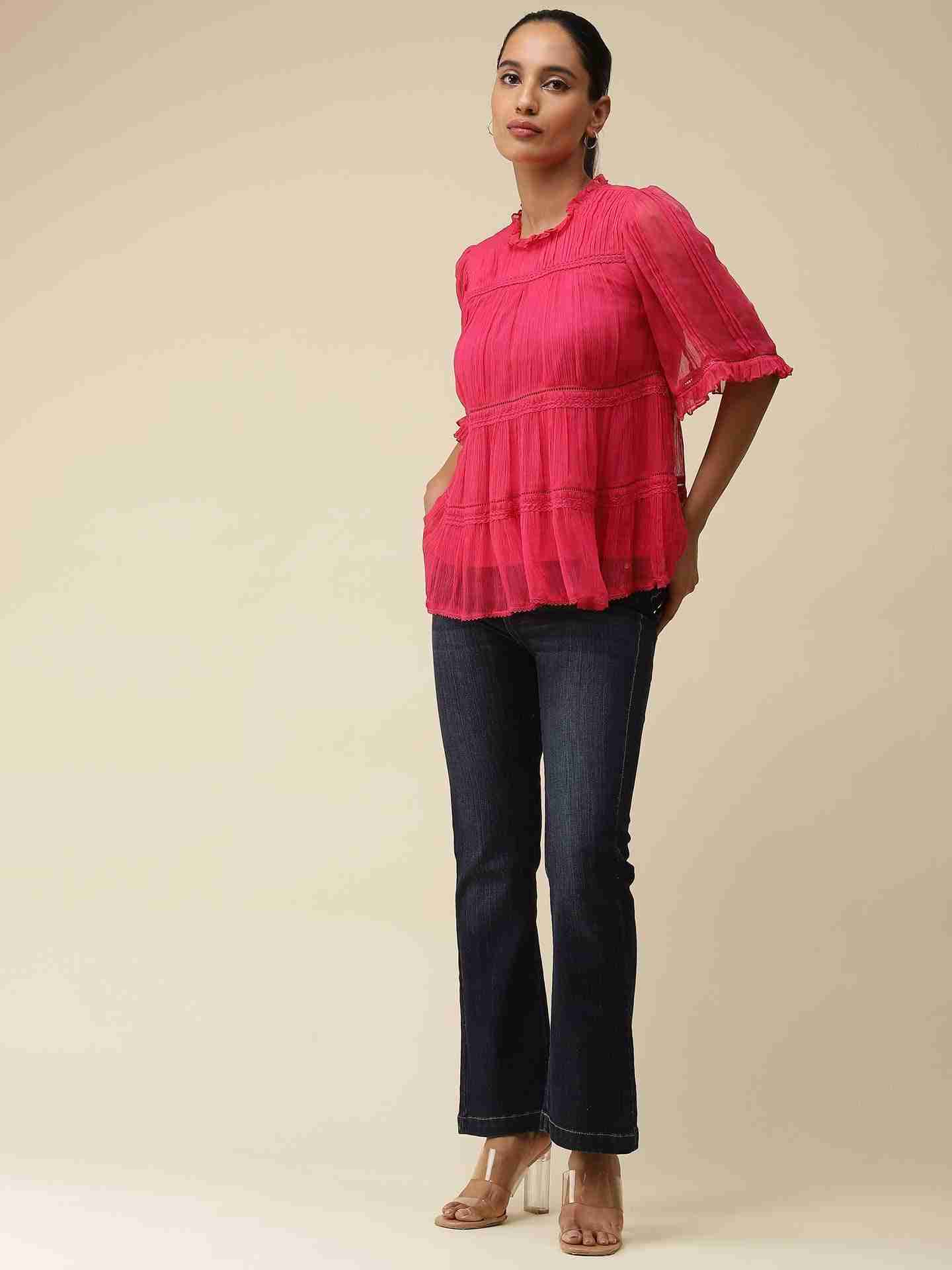 Fuschia Lucille Top
