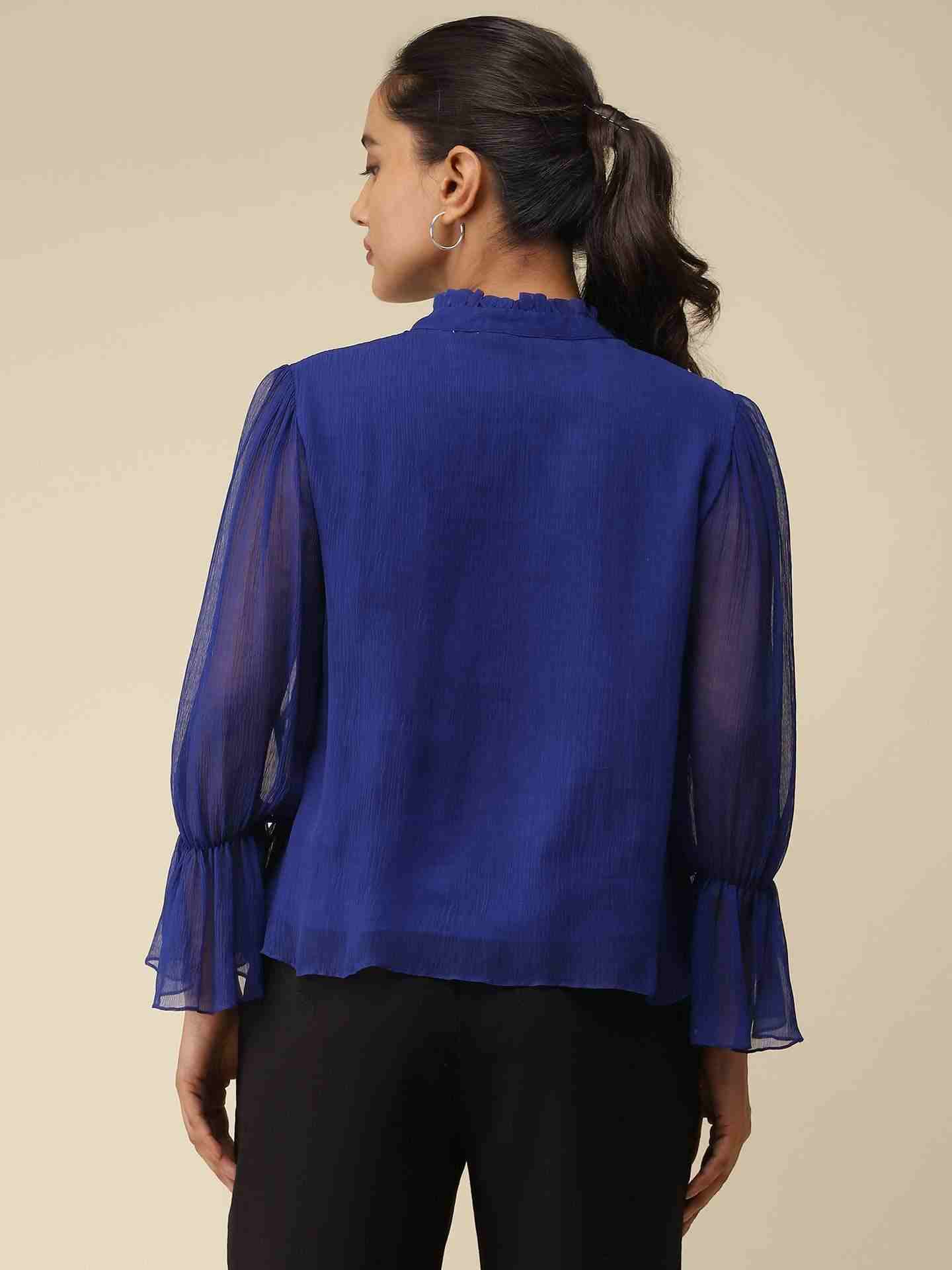 Electric Blue Lucille Top