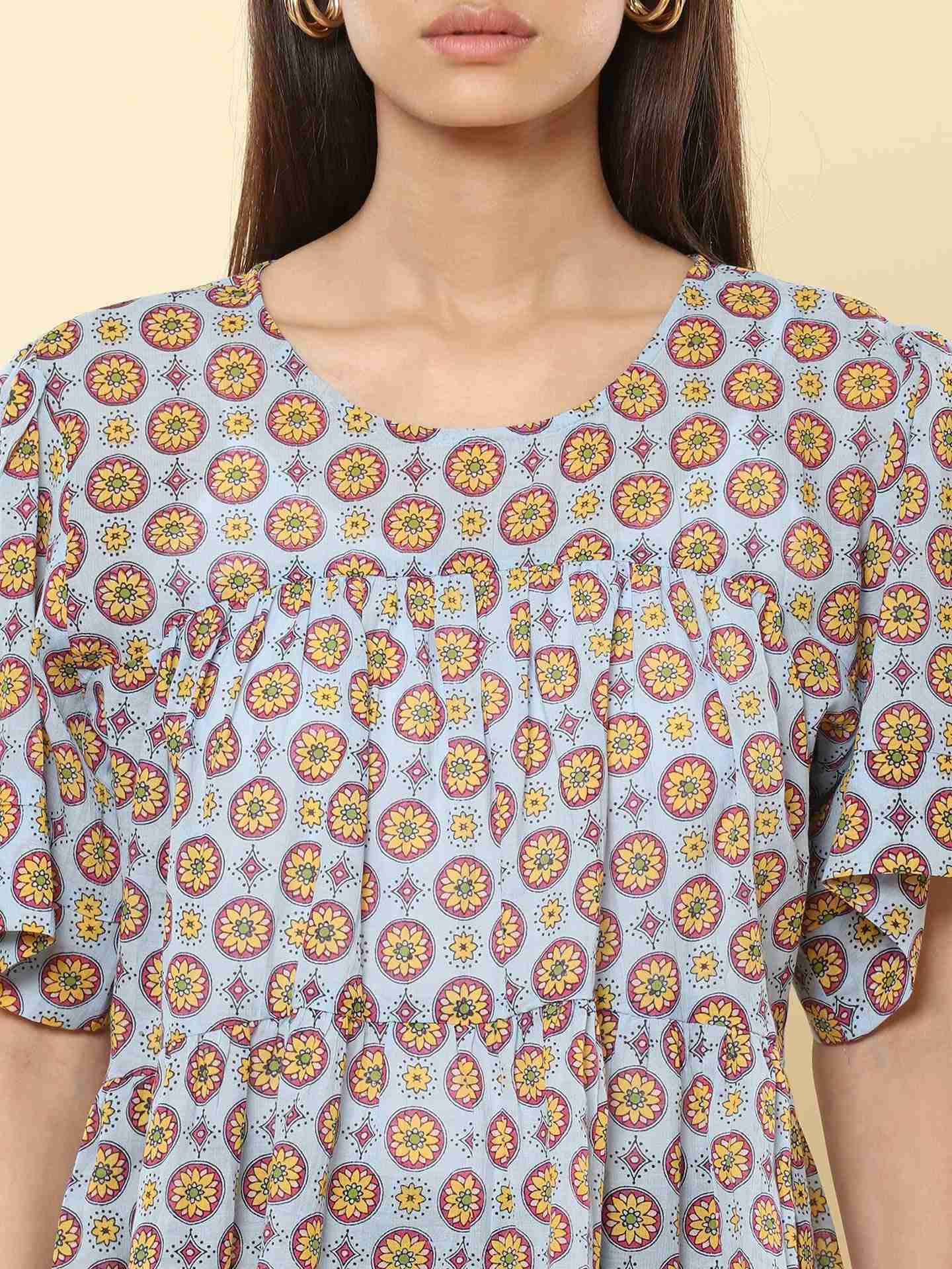 Dusty Blue Rag Bag Top