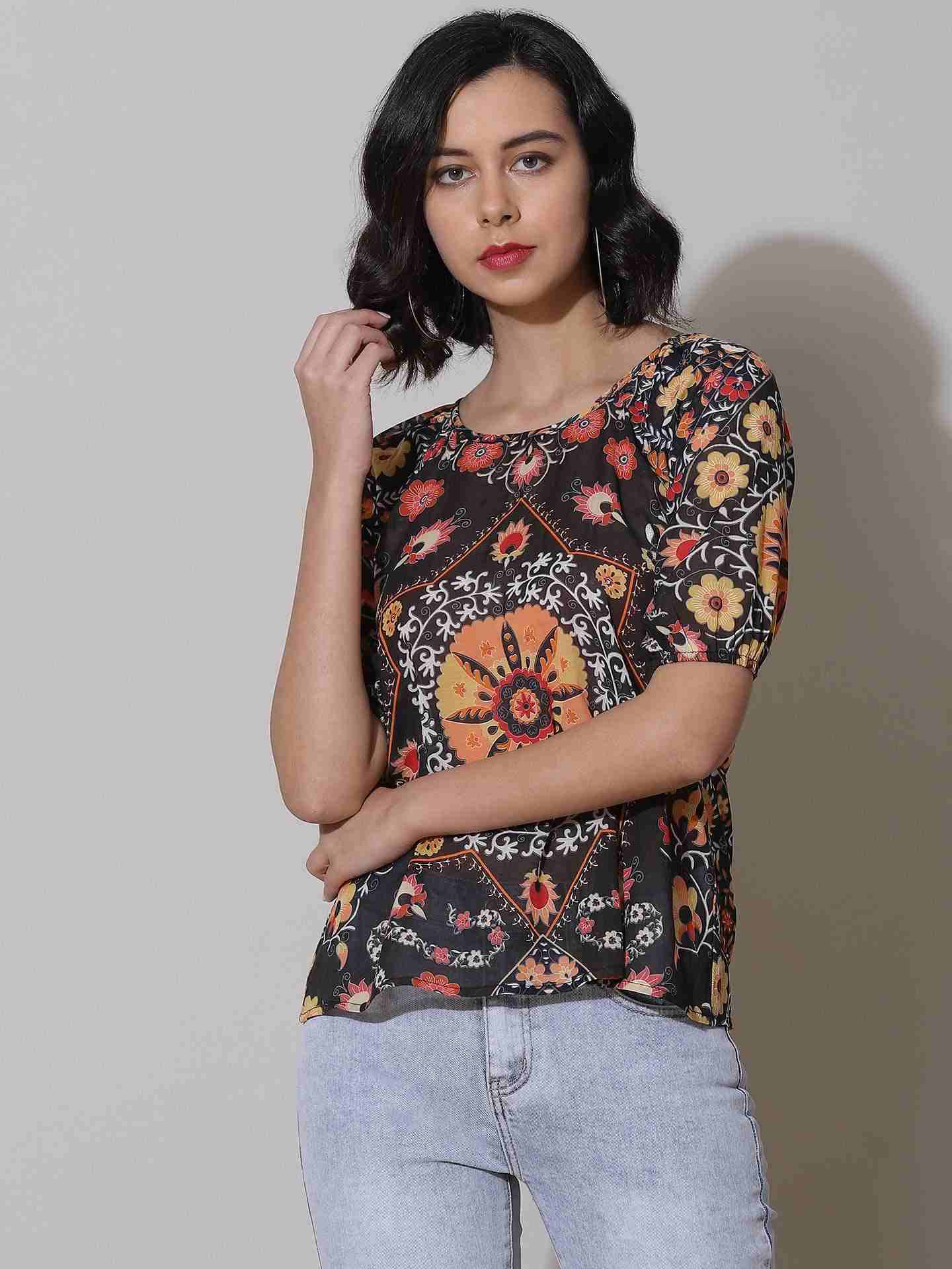 Black Suzani T-Shirt