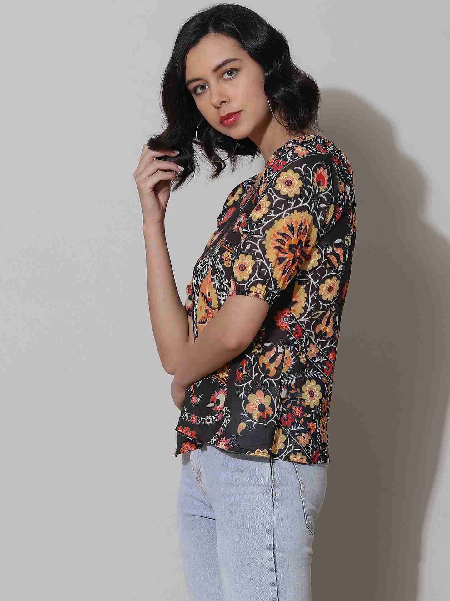 Black Suzani T-Shirt