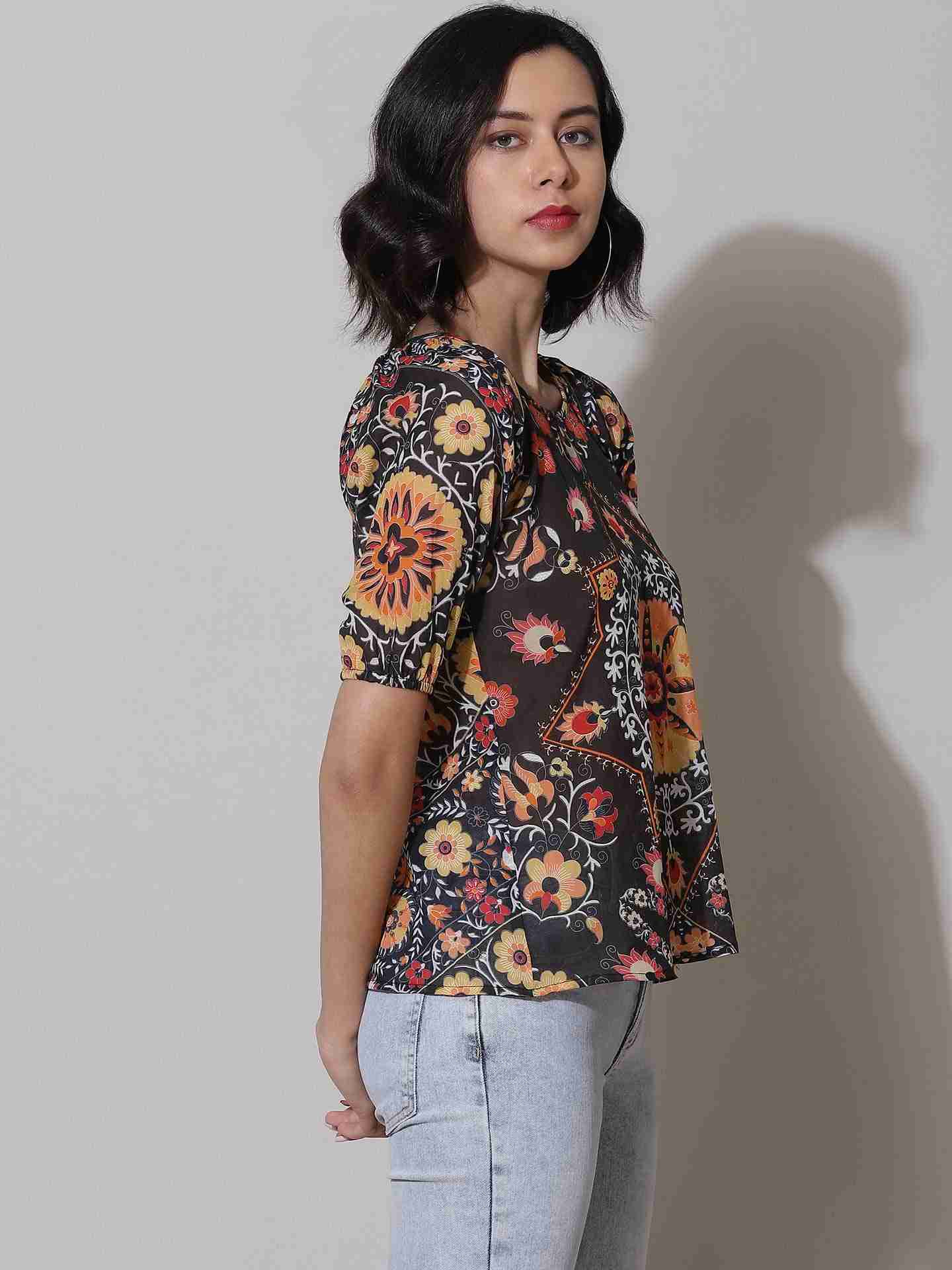 Black Suzani T-Shirt