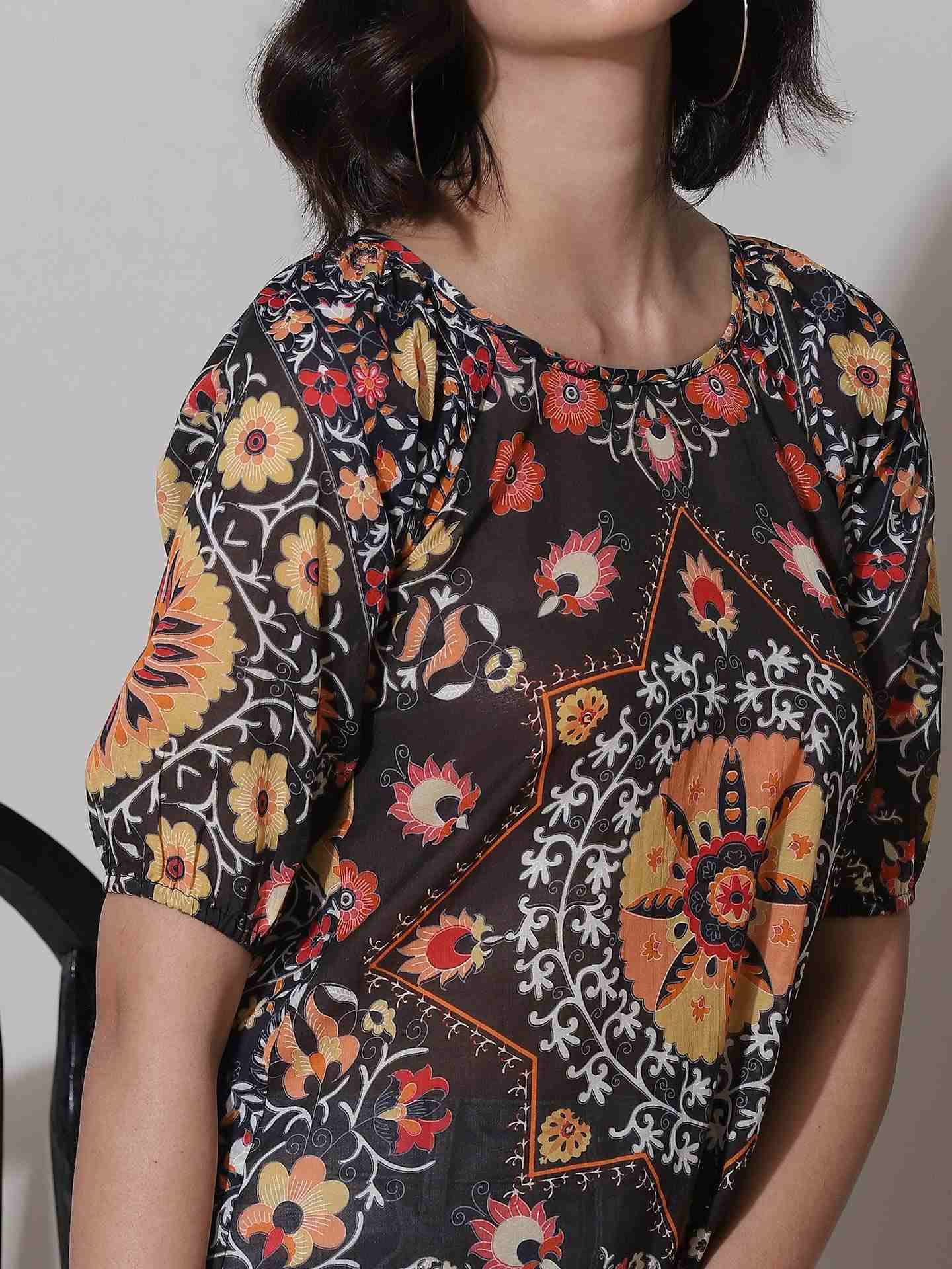 Black Suzani T-Shirt